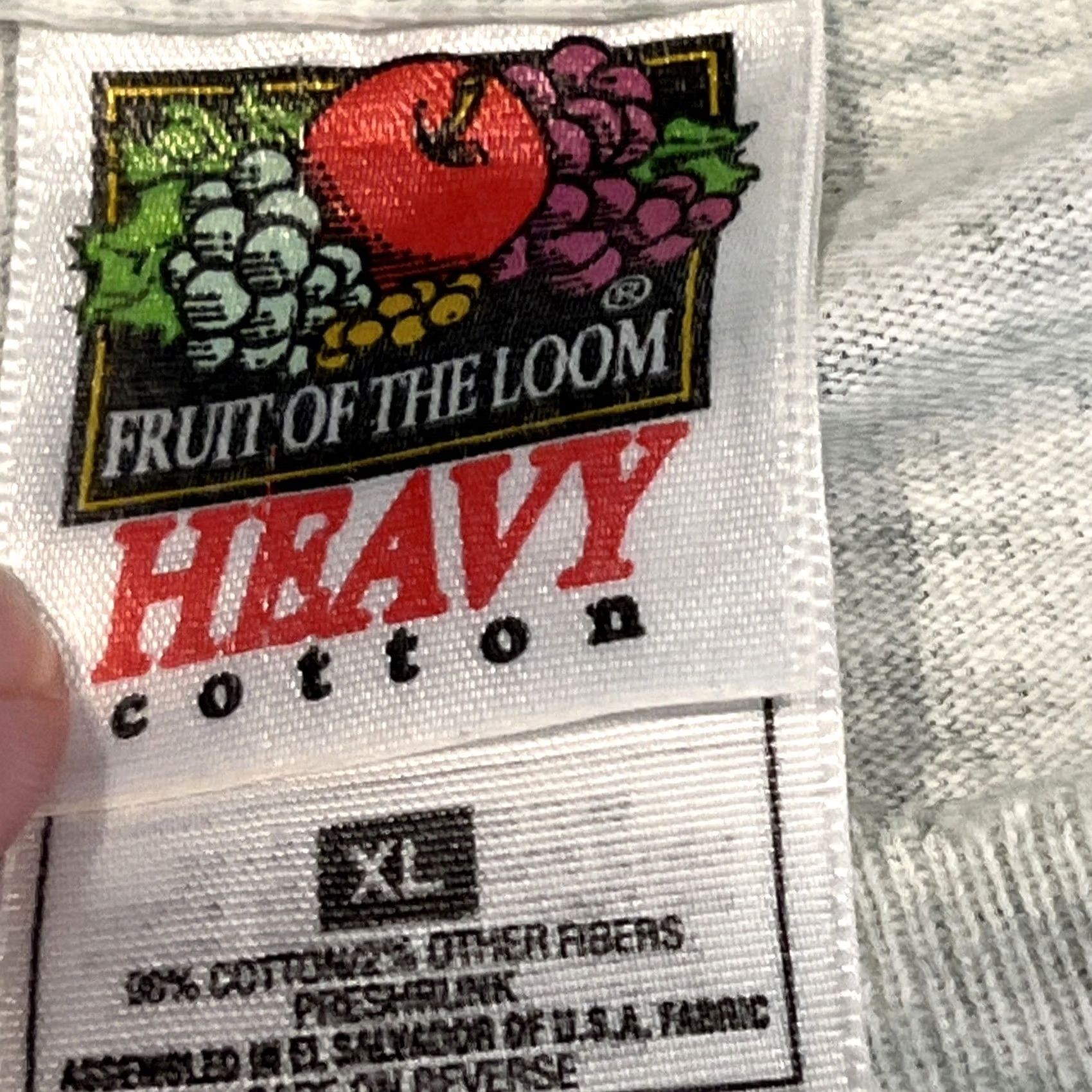 Fruit Of The Loom VINTAGE MADE OF MONEY graphic T shirt XL White Cotton Blend 1990s Fruit of the Loom Mens Size US XL / EU 56 / 4 - 6 Thumbnail