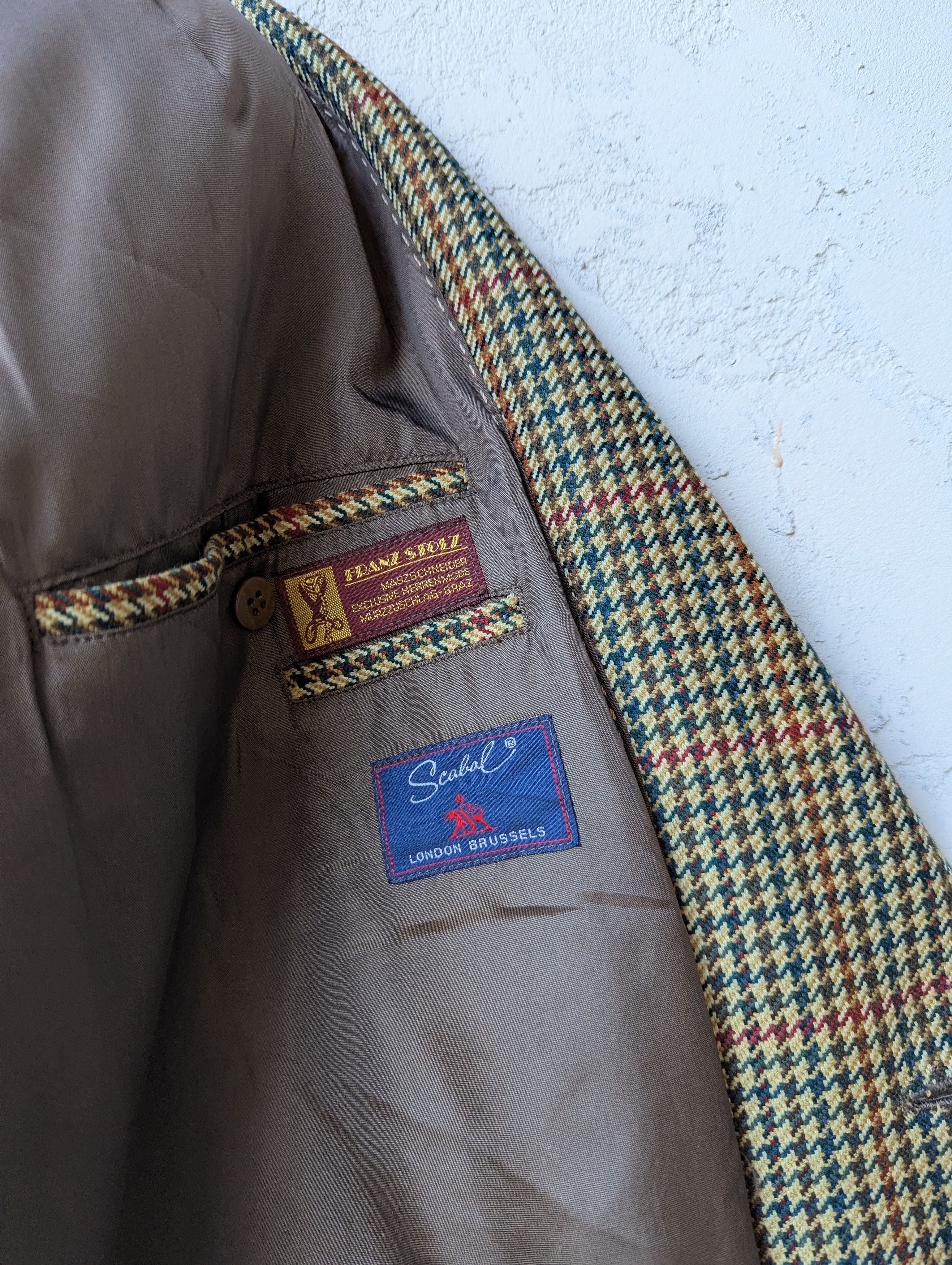 SCABAL Scabal x Franz Stolz Vintage Wool Blazer Jacket Size 50R - 10 Thumbnail