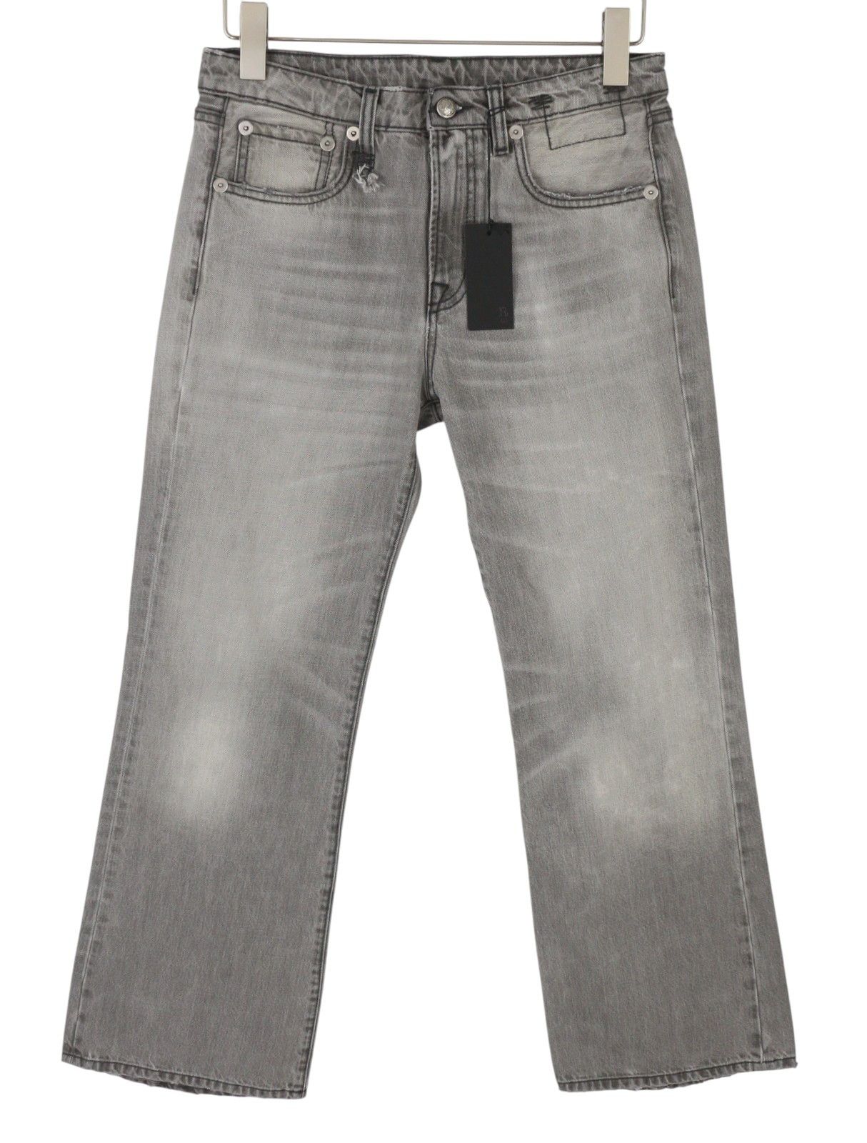 R13 JOAN CROPPED FLARE 27 Ashen Black Jeans 90039 Size 27" / US 4 / IT 40 - 1 Thumbnail