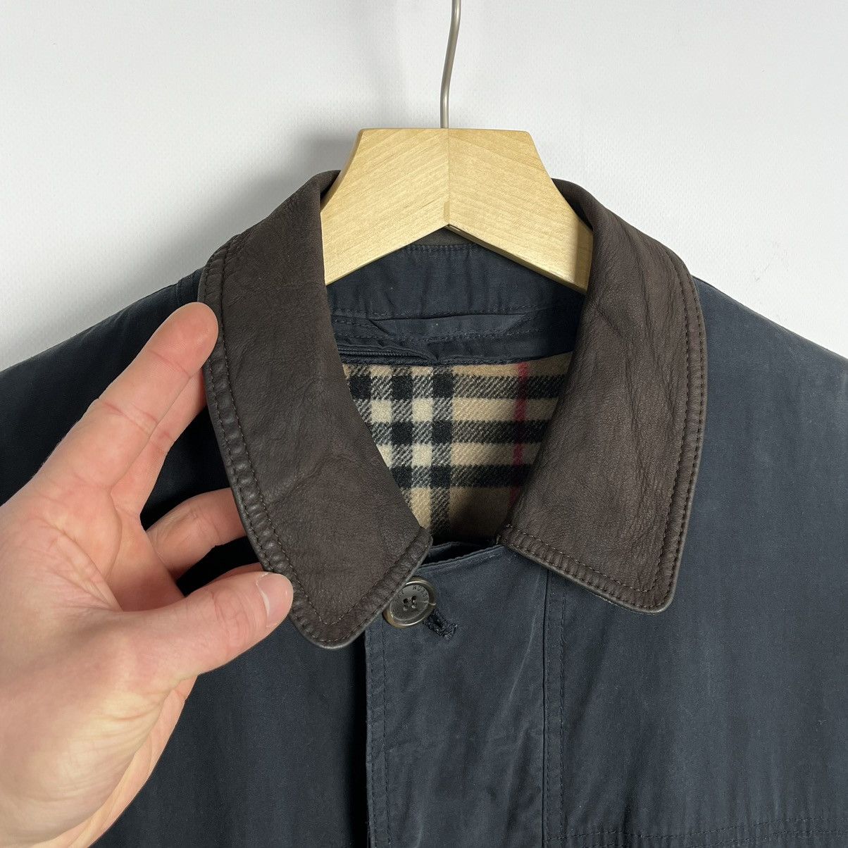Burberry Vintage Rare Burberrys Nova Check Heritage Heavy Jacket 90’s Size US M / EU 48-50 / 2 - 7 Thumbnail