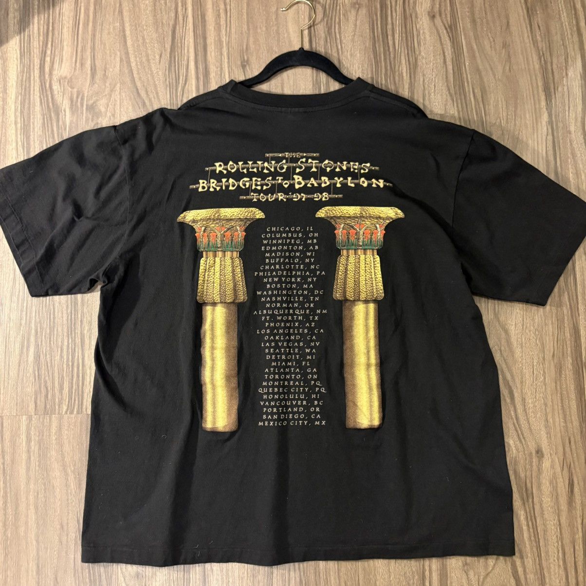 The Rolling Stones The Rolling Stones Bridges To Babylon 1997 Tour T-Shirt Size US XL / EU 56 / 4 - 10 Thumbnail