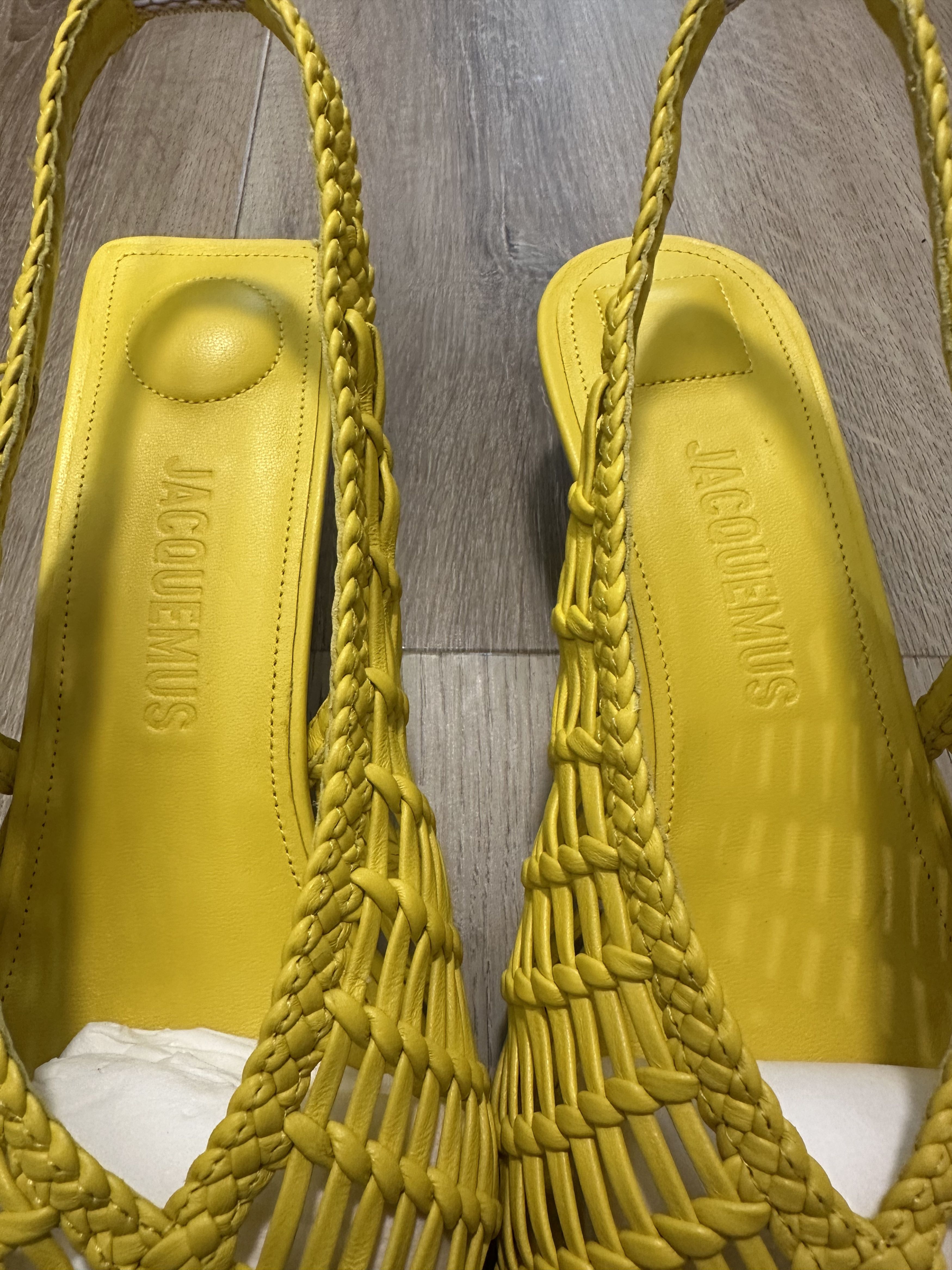 Jacquemus Yellow La Croisière 'The low Cubisto Banane' Heels Size US 8 / IT 38 - 5 Thumbnail