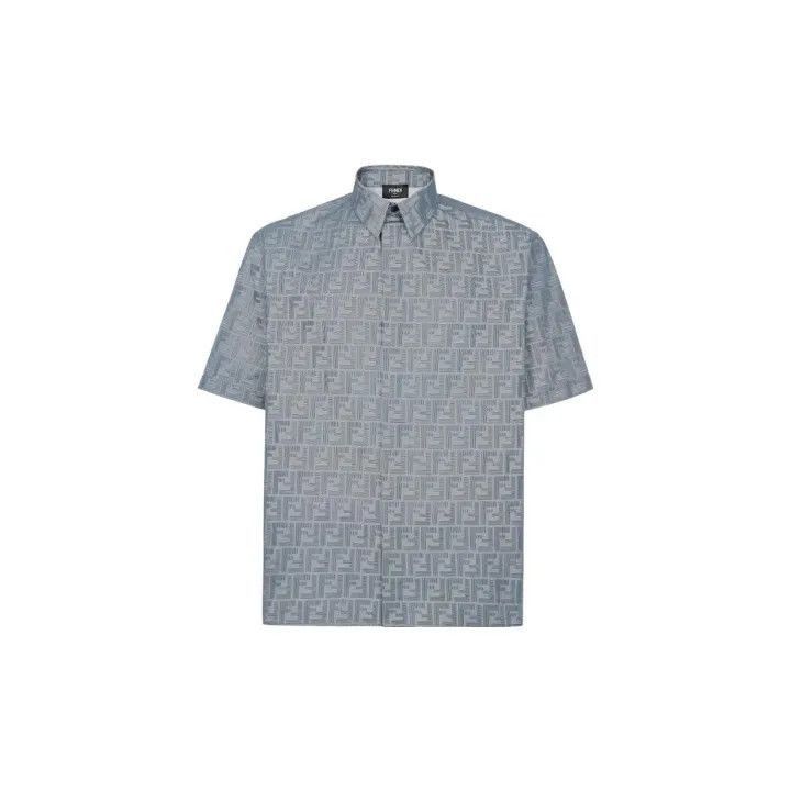 Fendi Fendi FW23 Printed Button-Up Shirt for Men -2507 Size US M / EU 48-50 / 2 - 2 Thumbnail