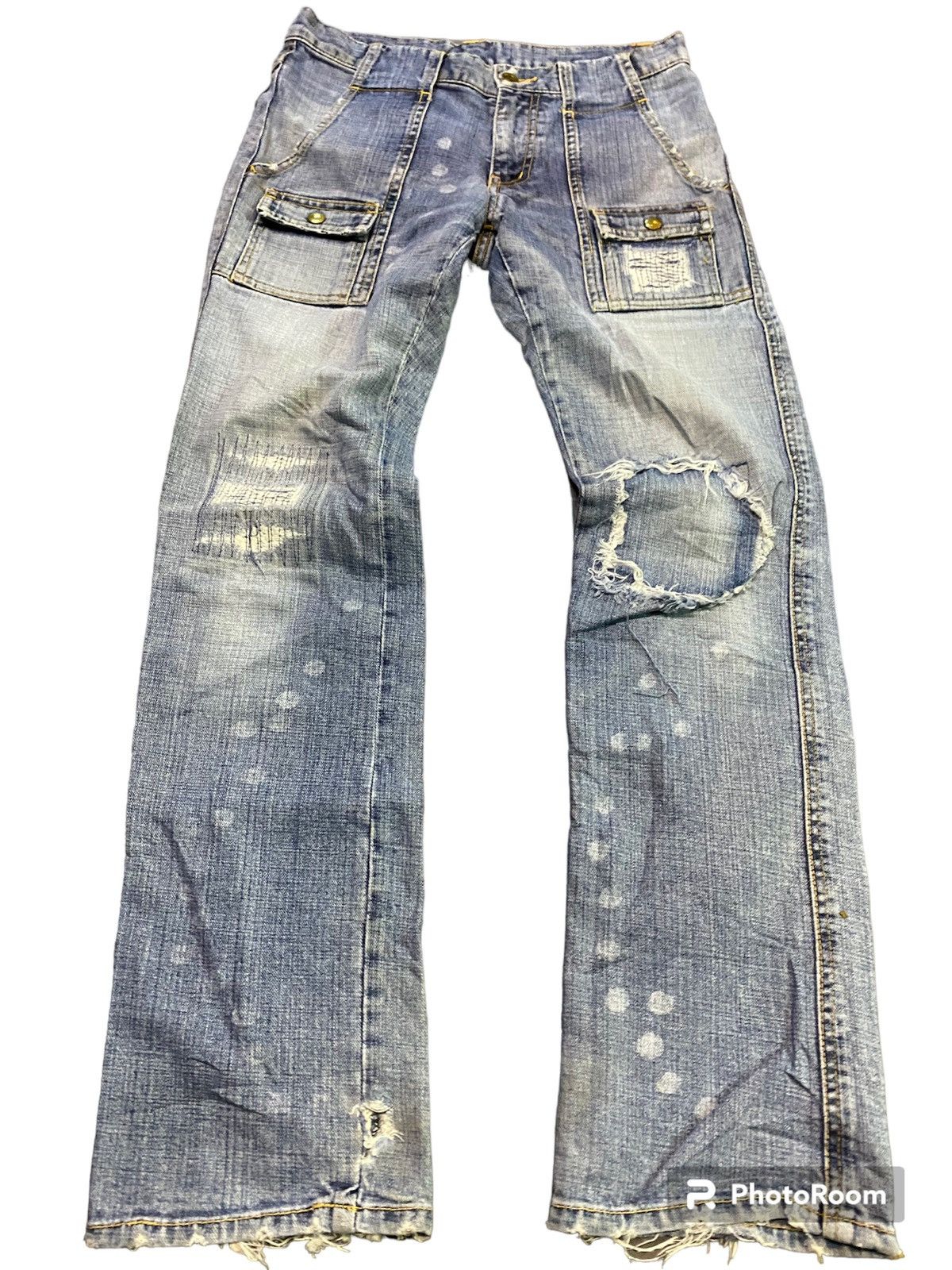 Hysteric Glamour Boycott distressed patchwork Size US 31 - 1 Thumbnail