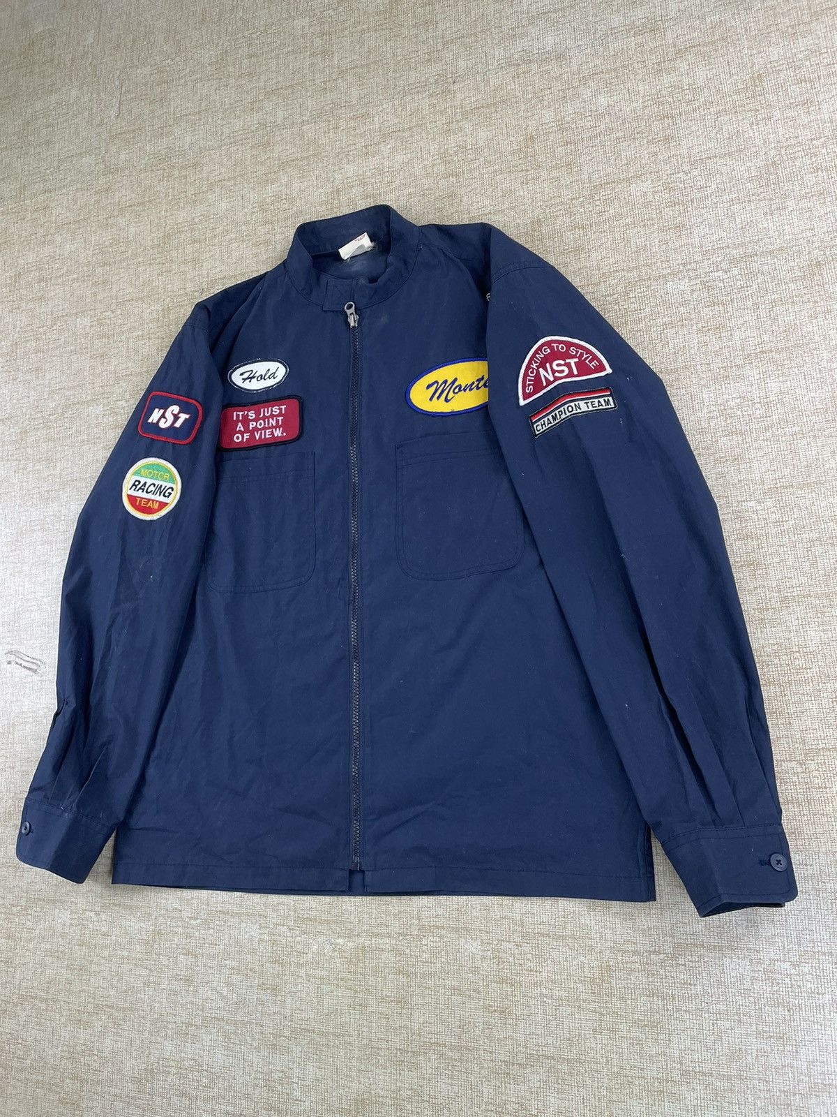 Vintage NEVER SEEN THING Vintage Champion Racing Motor Team Jacket Size US M / EU 48-50 / 2 - 3 Thumbnail