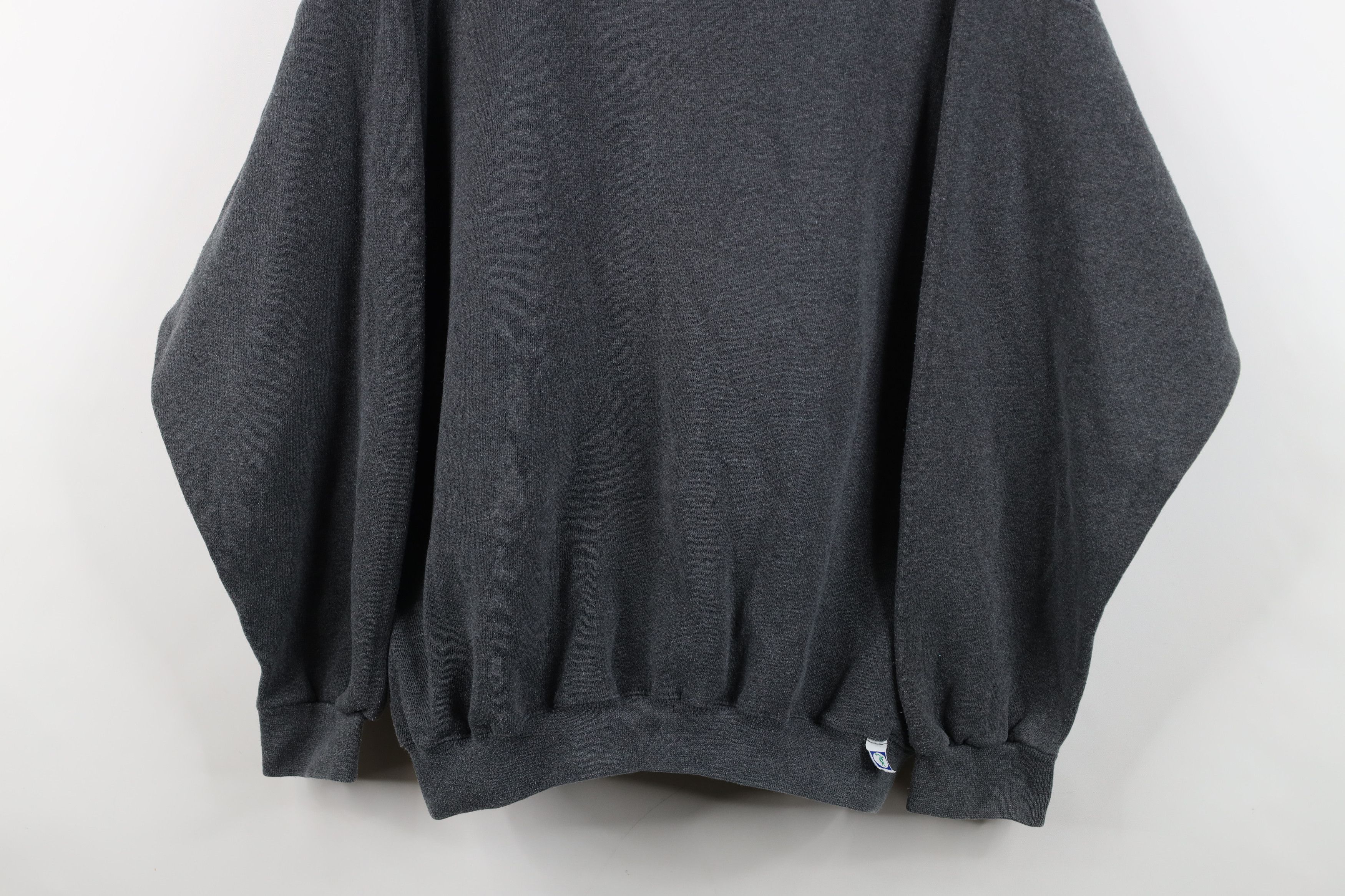 Vintage Vintage 90s Streetwear Heavy Crewneck Sweatshirt Gray USA Size US L / EU 52-54 / 3 - 3 Thumbnail
