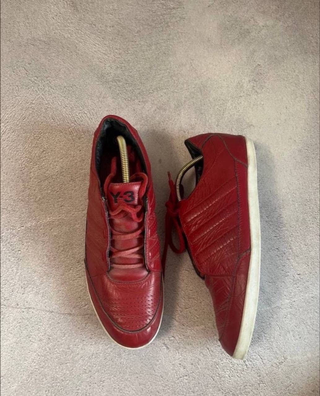 Yohji Yamamoto Y-3 Yohji Yamamoto x Adidas Red Low top Sneakers Size US 10 / EU 43 - 3 Thumbnail