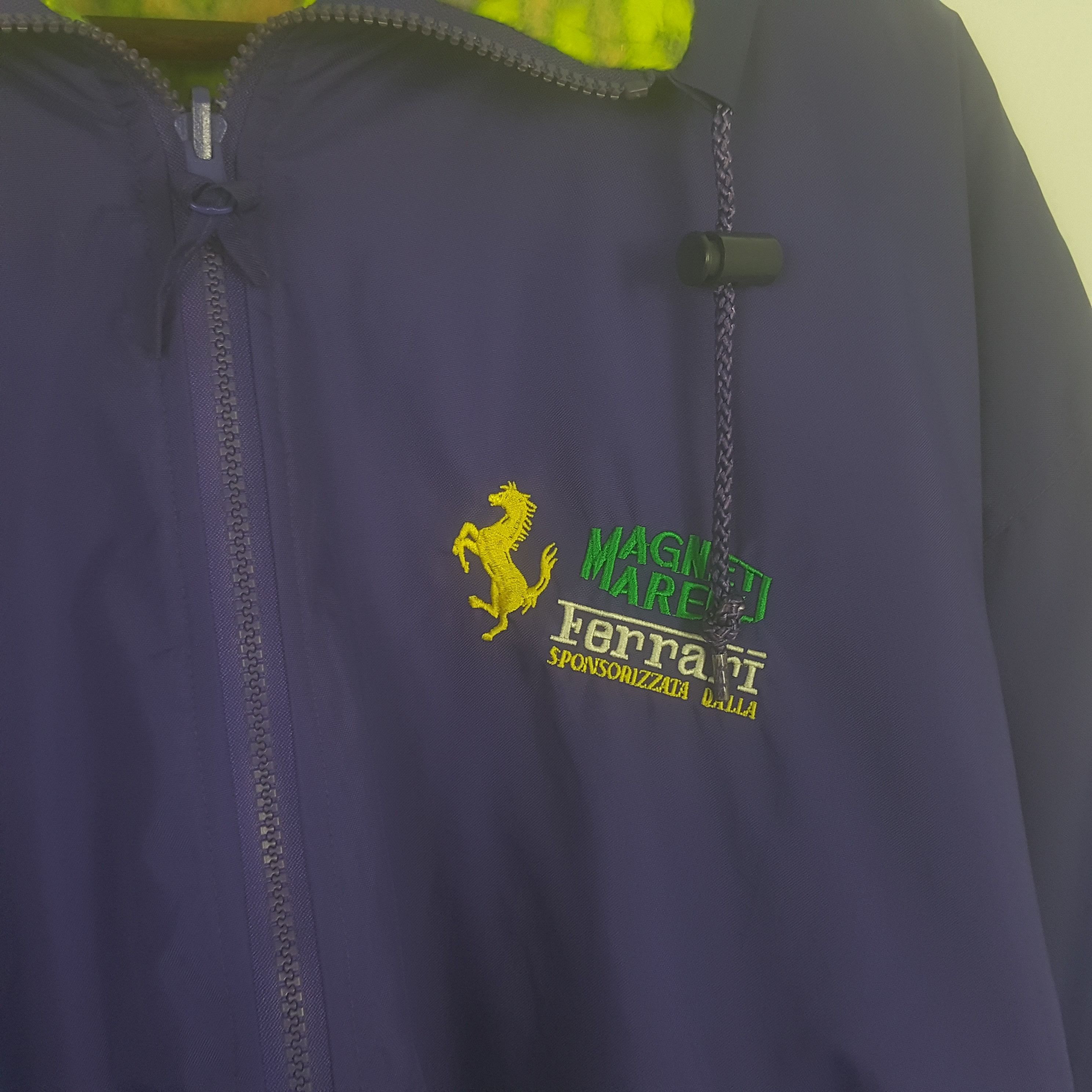 Ferrari × Vintage Vintage Ferrari Magneti Marelli Reversible Embroidery Jacket Size US L / EU 52-54 / 3 - 4 Thumbnail