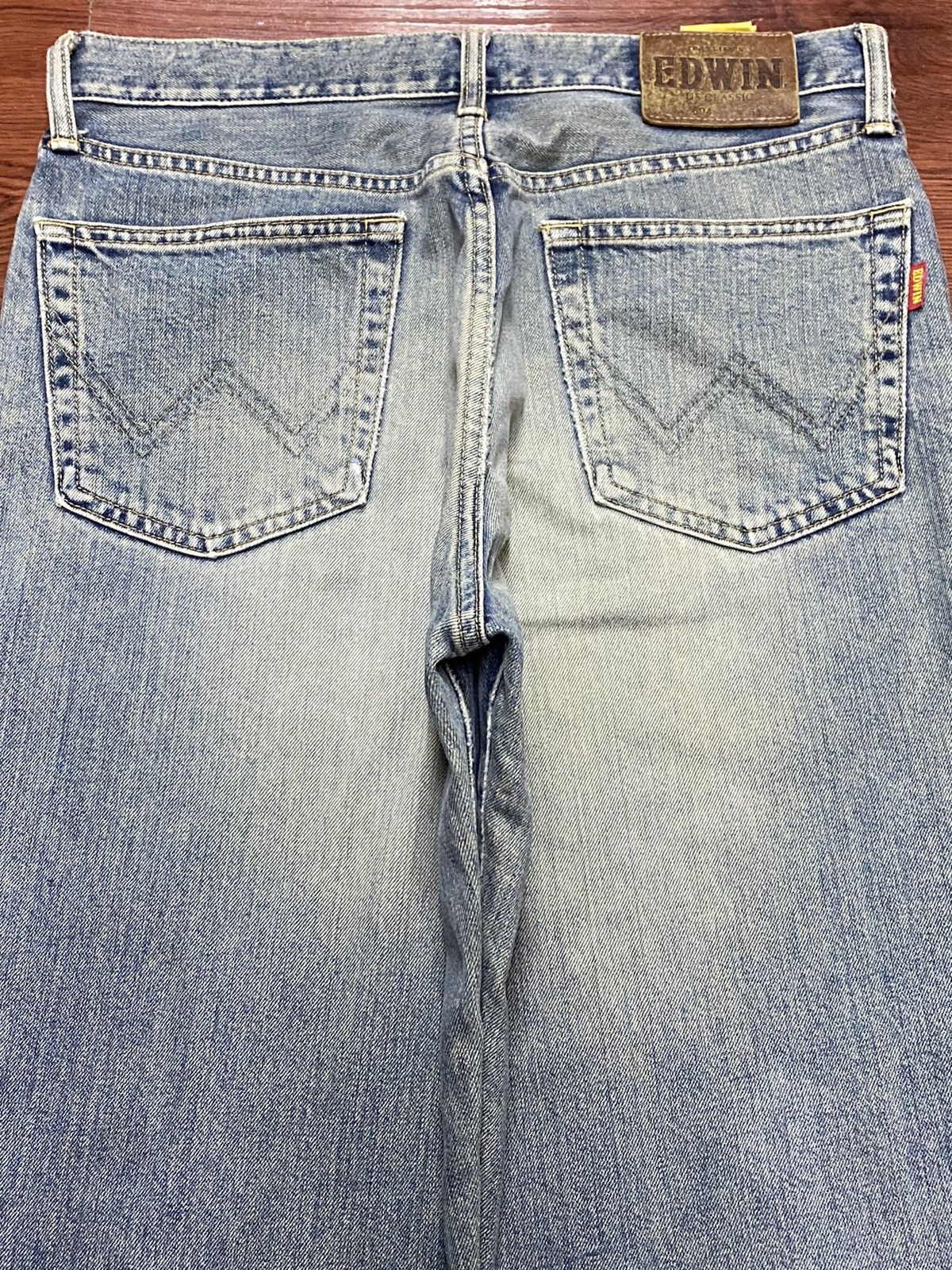 Edwin Vintage Edwin US Classic Faded Wash Distressed Loose Jeans Size US 32 / EU 48 - 4 Thumbnail
