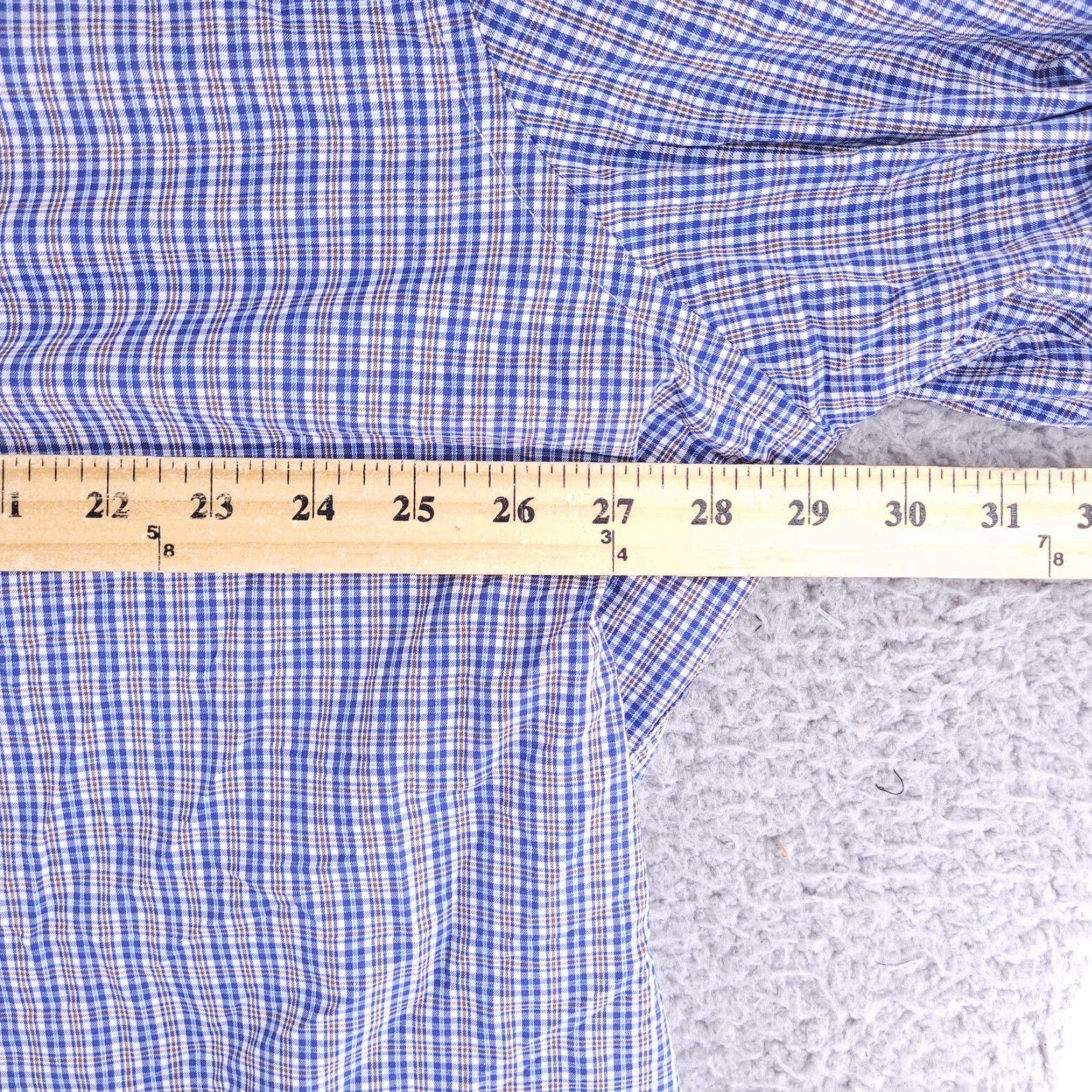 UNTUCKit UNTUCKit Shirt Mens 3XL Long Sleeve Button-Up Nylon Stretch Micro Check Multicolor NYLON Stretch Untuckit Mens 3XL Long Sleeve Button-Up Check Pattern Size US XXL / EU 58 / 5 - 4 Thumbnail