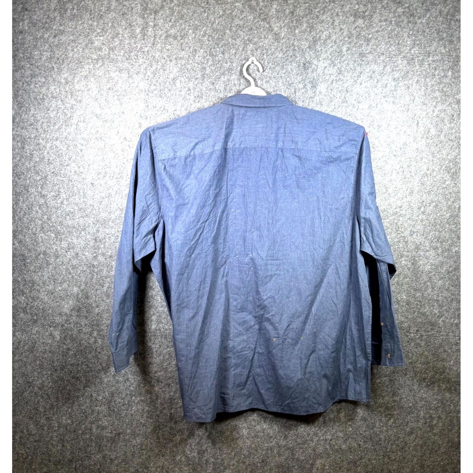 Lee Lee Button-Up Shirt Men's 4XL Blue Outdoor Workwear Casual Vintage Size US XXL / EU 58 / 5 - 5 Thumbnail