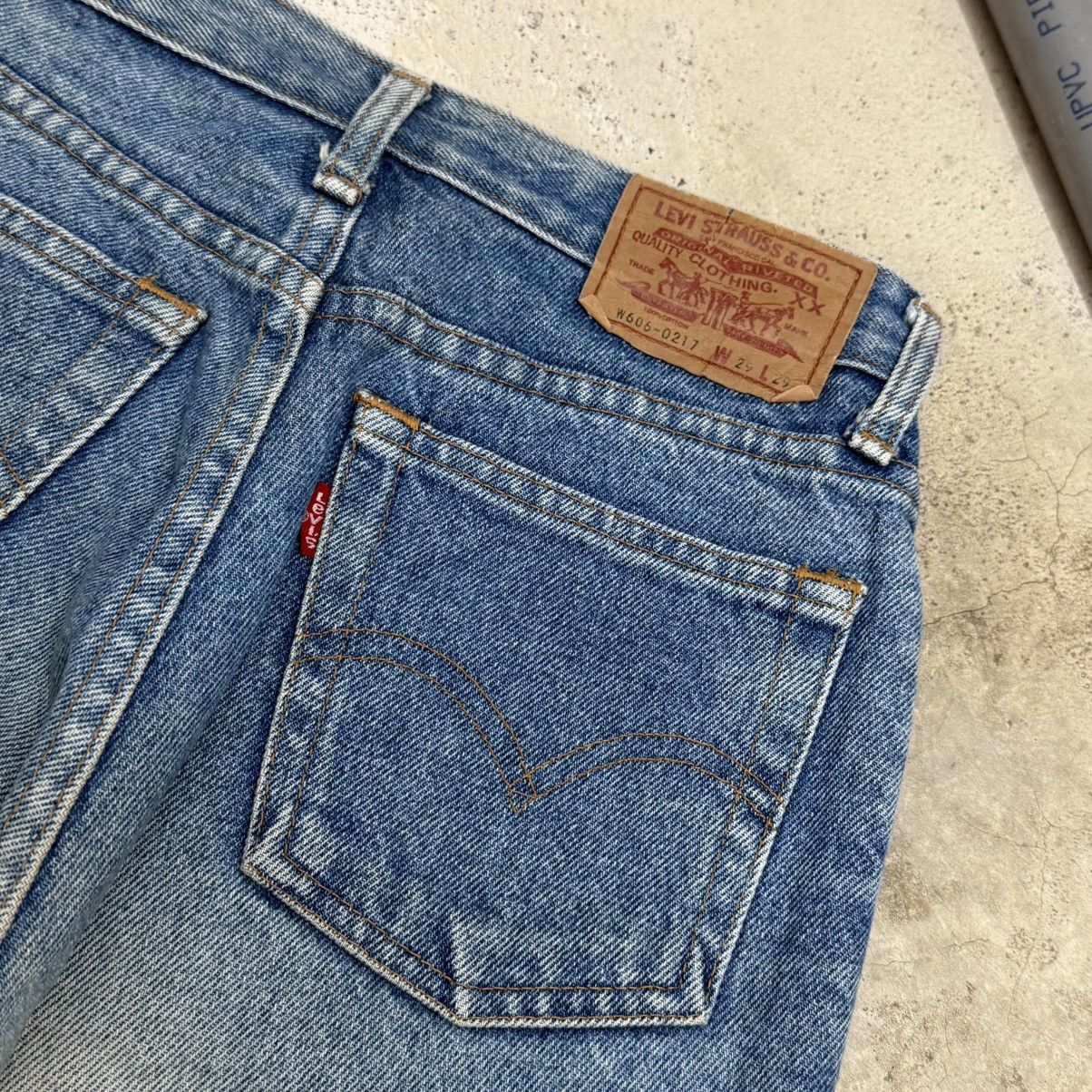 Levi's Vintage 90s Levis W606 High Waist Denim Pants Size 29" - 14 Thumbnail