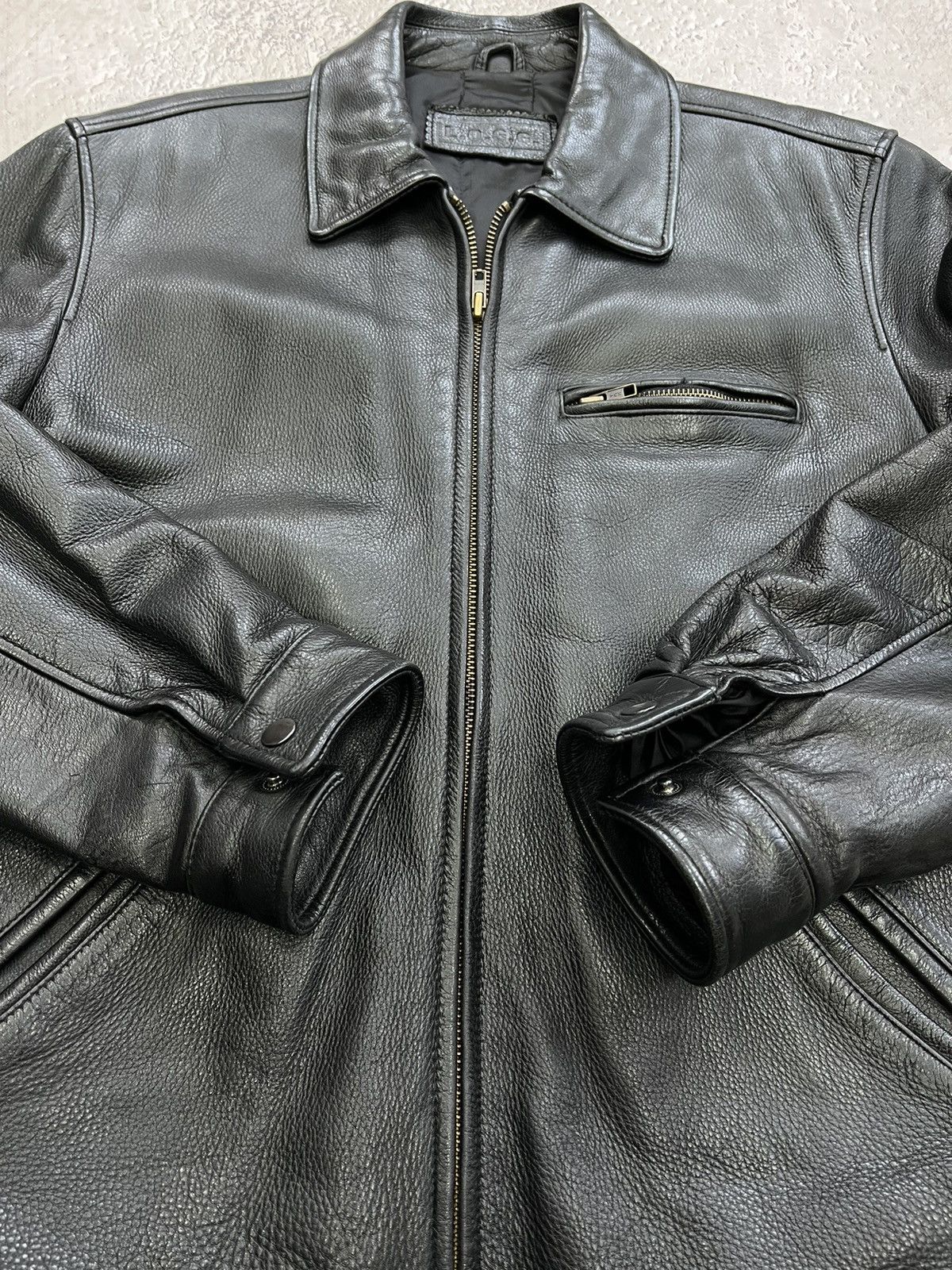 Genuine Leather × Japanese Brand VINTAGE Biker's Y2K Leather Jacket Perfecto Style SCHOTT Size US L / EU 52-54 / 3 - 7 Thumbnail