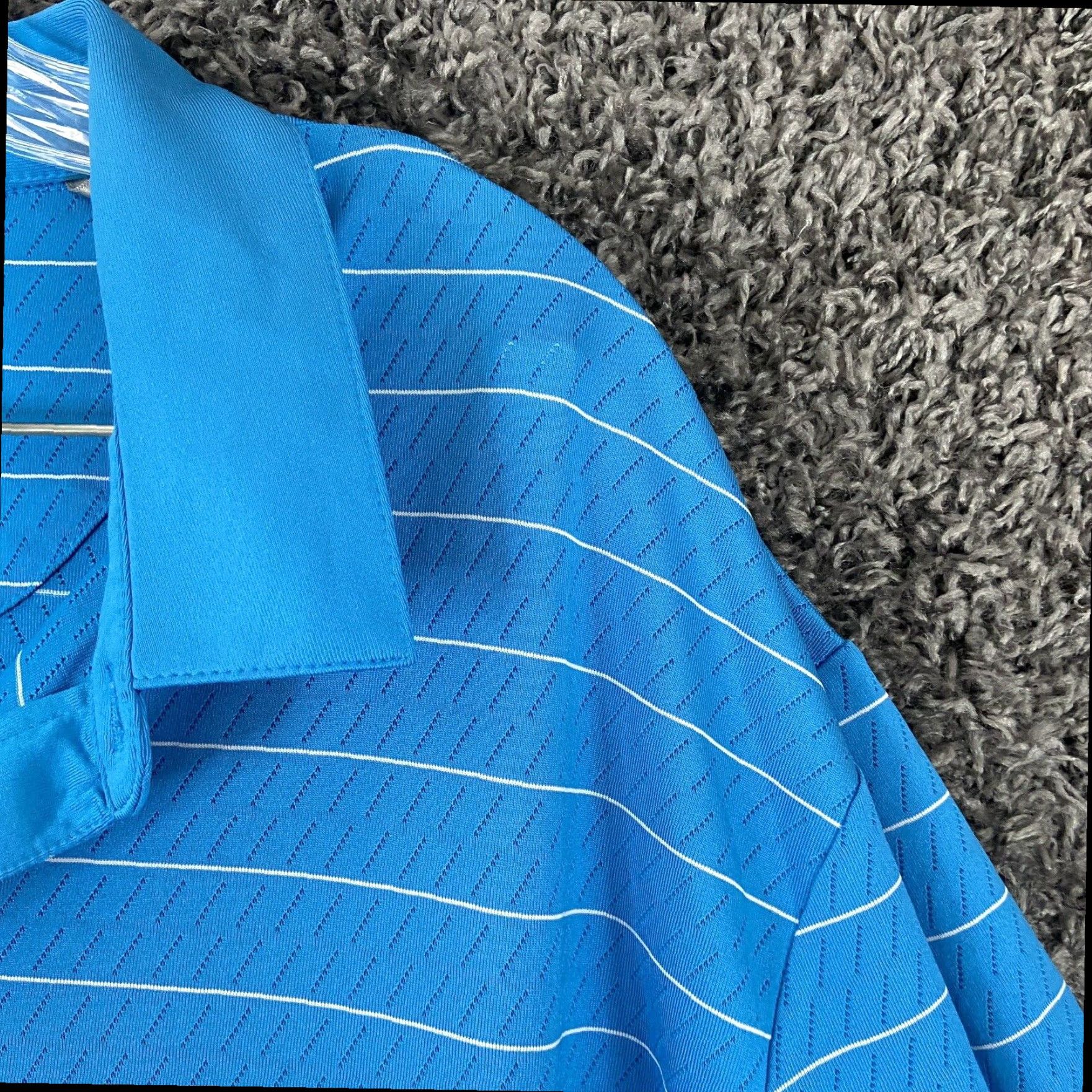 Callaway Callaway Golf Polo Mens Blue Striped Opti-Dri Short Sleeve XL Size US XL / EU 56 / 4 - 5 Thumbnail