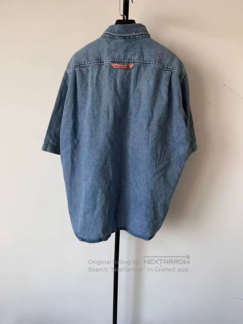 Acne Studios Acne Studios Washed Short Sleeve Button-Up Shirt Size US M / EU 48-50 / 2 - 1 Thumbnail