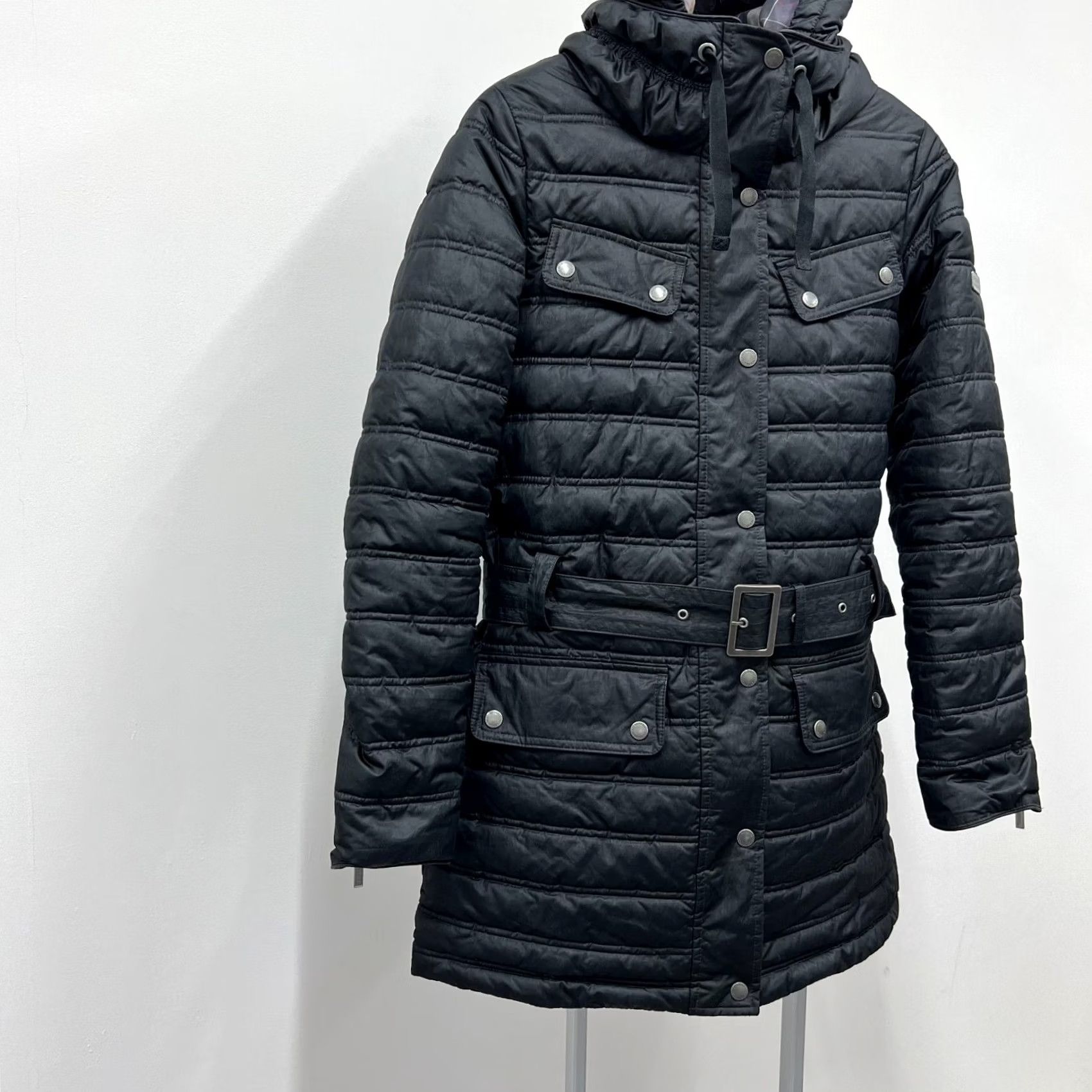 Barbour Barbour Barbour International Reflector Baffle Fibre Down Quilt Coat Jacket Sz UK10 USA6 Women M Black Quilted Down Coat Size M / US 6-8 / IT 42-44 - 5 Thumbnail