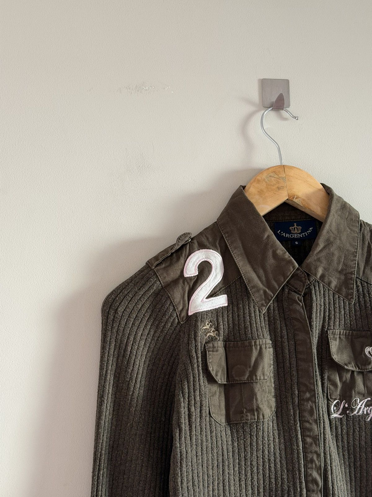 Vintage Polo Team of Princesses Ribbed Jacket Size S / US 4 / IT 40 - 3 Thumbnail