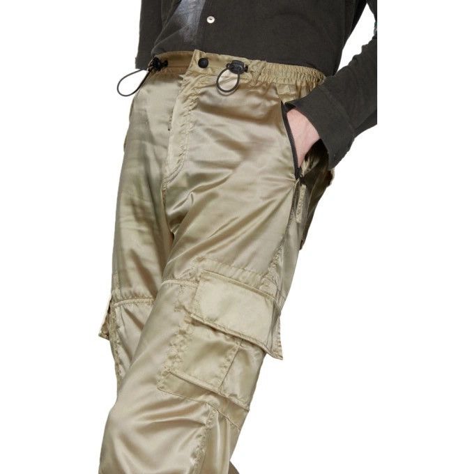 Ottolinger Satin Nylon Tan Cargo Pants Size US 30 / EU 46 - 8 Thumbnail