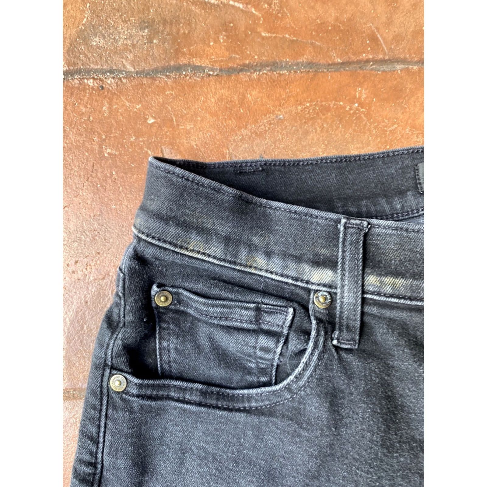 7 For All Mankind 7 For All Mankind Paxtyn Skinny Slim Leg Jeans Men 30x32 Black Mid-Rise Distressed Jeans Size US 30 / EU 46 - 6 Thumbnail
