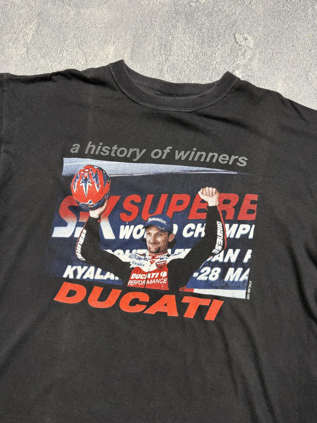 Vintage Ducati Tee Baggy T Shirt 1999 Vintage Size US XL / EU 56 / 4 - 3 Thumbnail