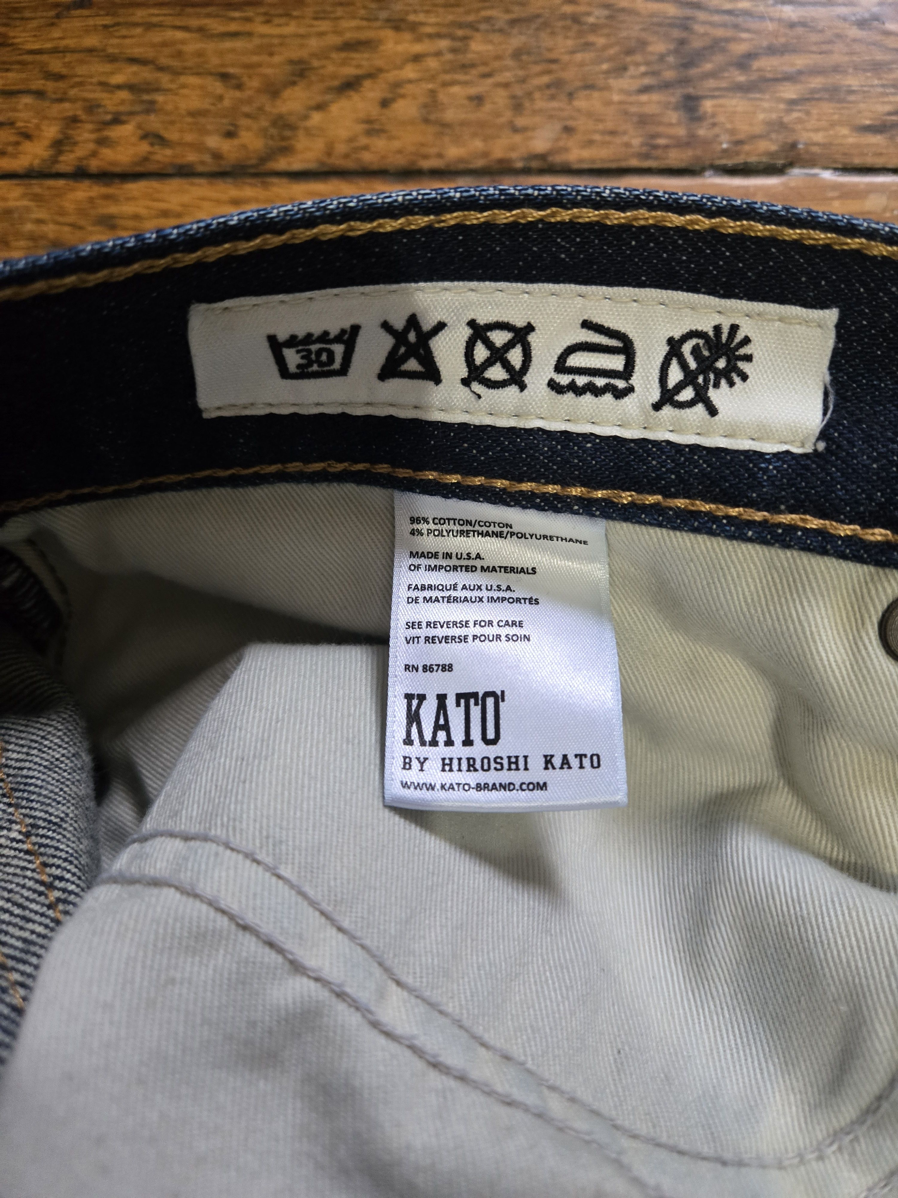 KATO Kato by Hiroshi Kato 32 Pen Slim Jett wash Denim jeans Size US 32 / EU 48 - 4 Thumbnail