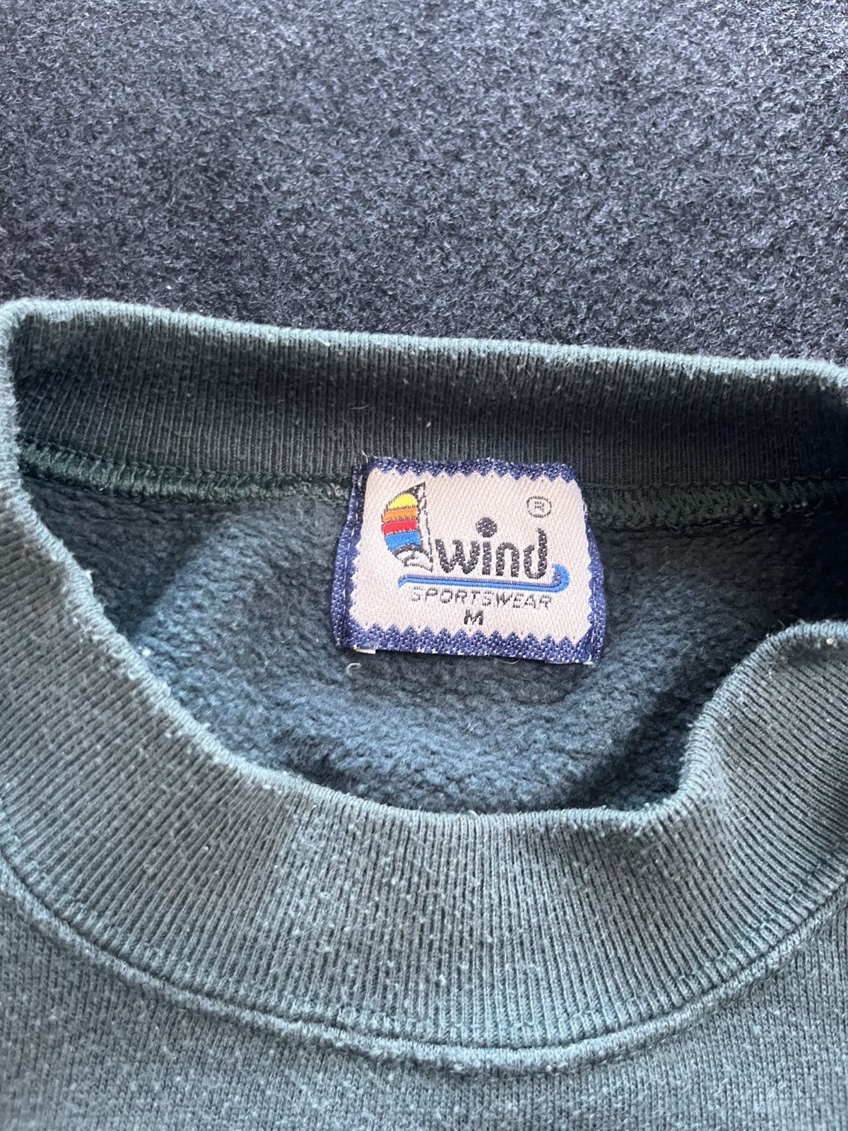 Vintage Vintage sweatshirt without hood | Dark green | Oversize M Size US M / EU 48-50 / 2 - 5 Thumbnail