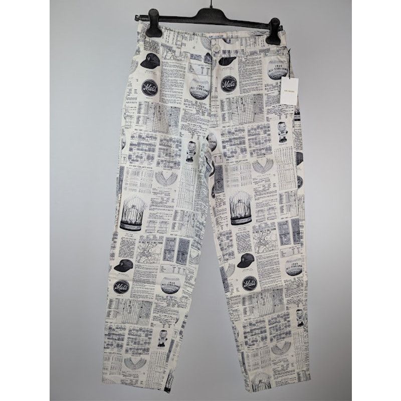 Aime Leon Dore o1rshd1 Mets Printed Chino Pant in Black / White Size US 32 / EU 48 - 11 Thumbnail