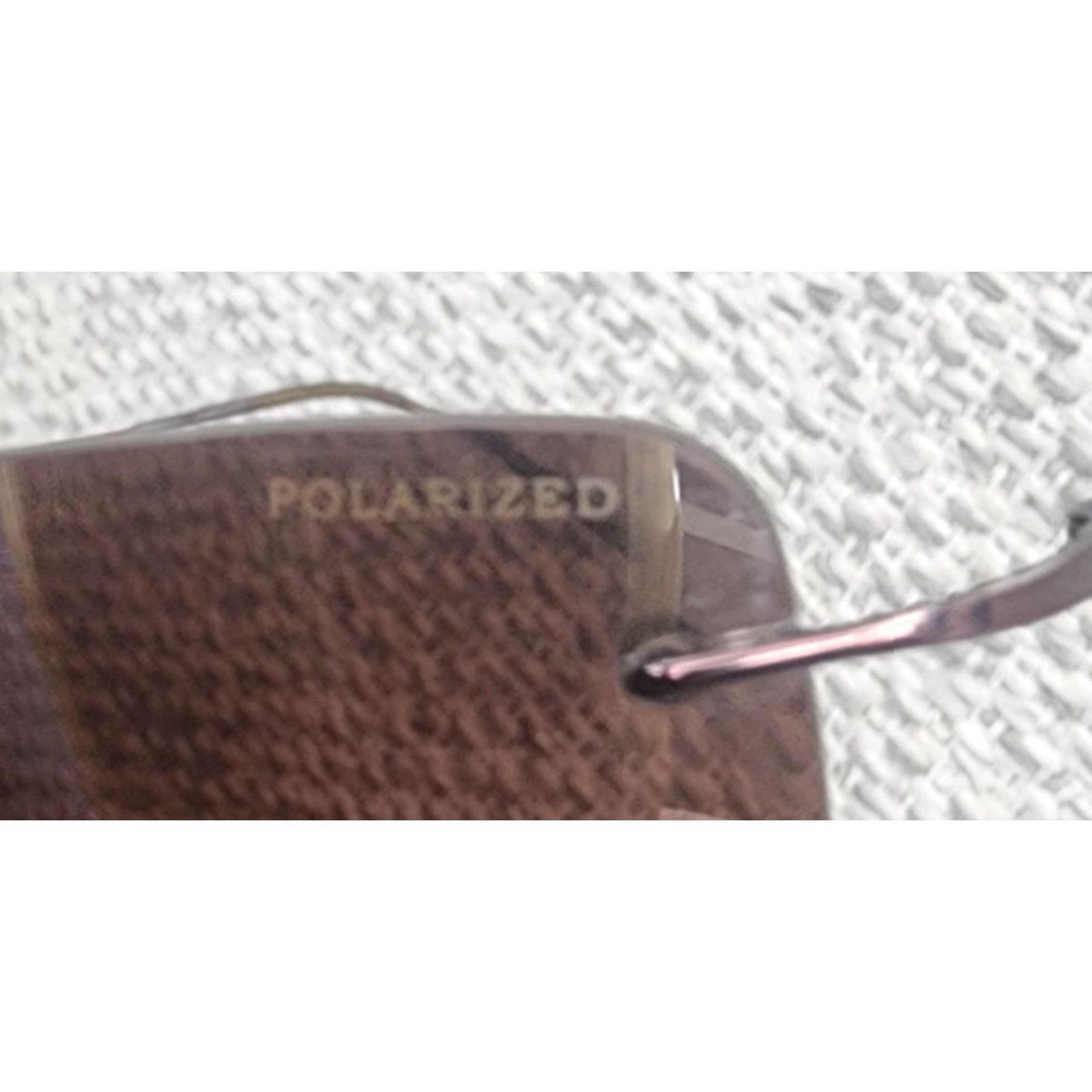 Vintage VINTAGE REVO Sunglasses 3044 Brown Polarized Rimless 56[]17-120 Made in Italy Mens Square Metal Case Included Size ONE SIZE - 7 Thumbnail