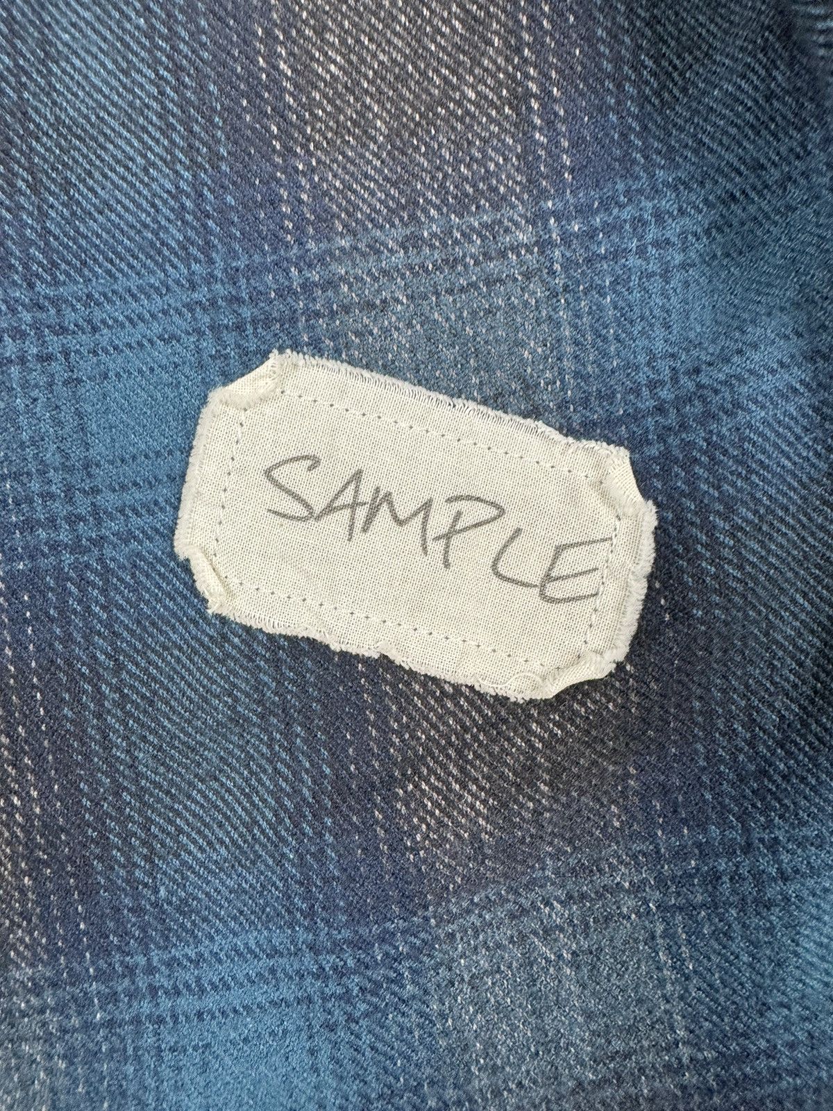 Greg Lauren Flannel Kimono In Blue Size US L / EU 52-54 / 3 - 6 Thumbnail