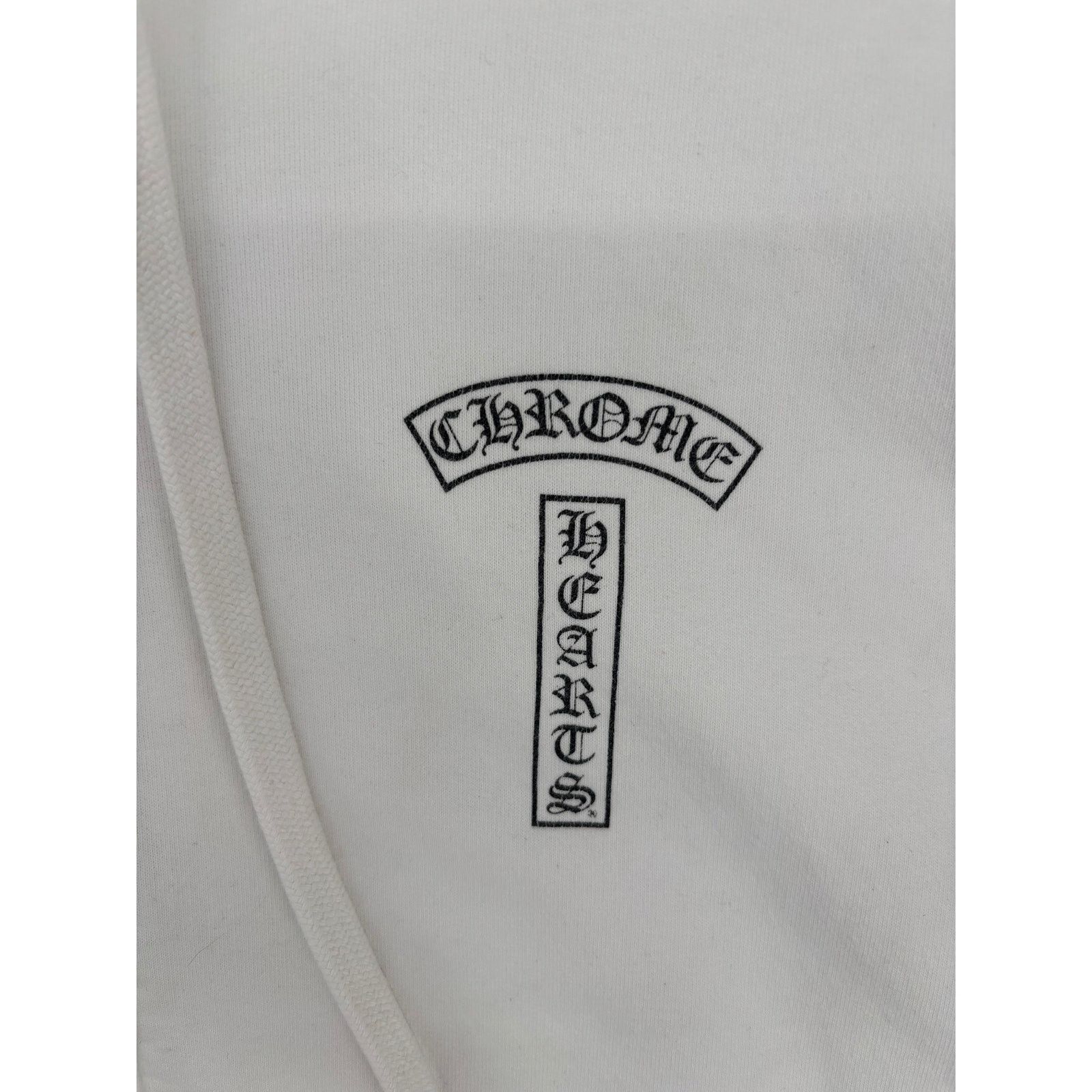 Chrome Hearts Chrome Hearts "F You' T-Bar Logo White Zip-Up Hoodie Size LG Size US L / EU 52-54 / 3 - 3 Thumbnail