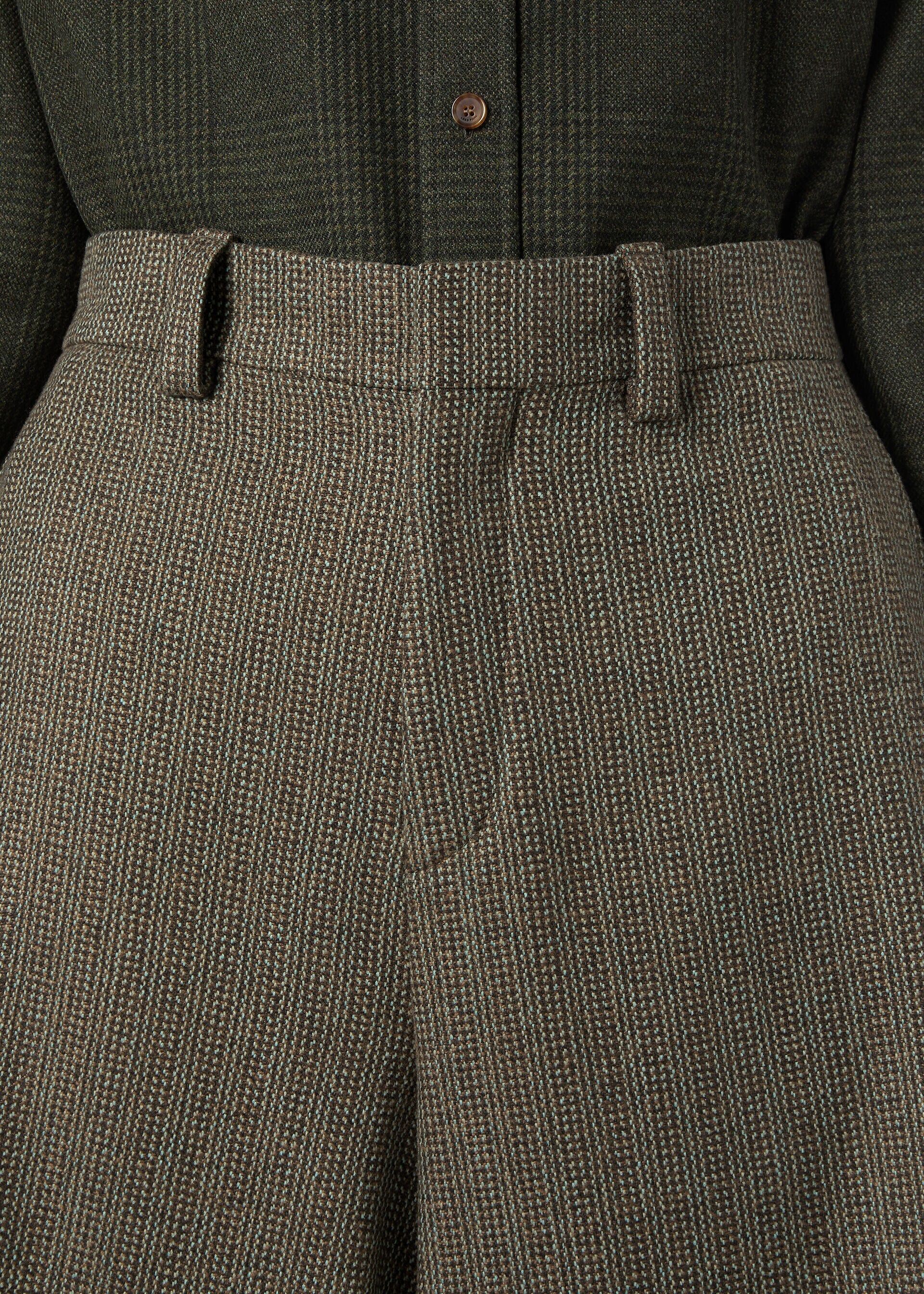 Loro Piana os11x0426 FAQ9408 Drake Bermuda Short Green Micro Jacquard Size 27" / US 4 / IT 40 - 3 Thumbnail