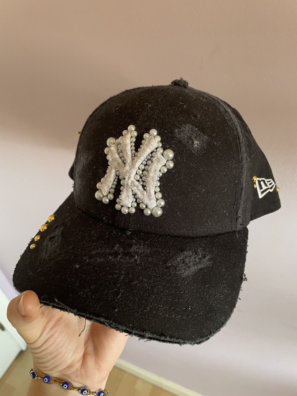New Era New Era New York Yankees Black Custom Cap Size ONE SIZE - 3 Thumbnail