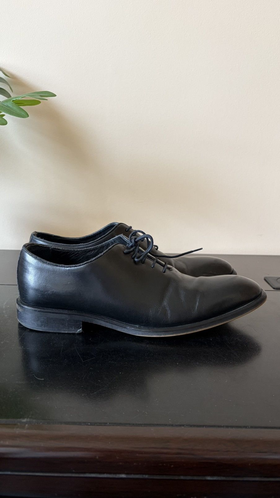 Reiss Reiss Black Leather Dress Shoes – Made in Italy – Size US 9 Size US 9 / EU 42 - 3 Thumbnail