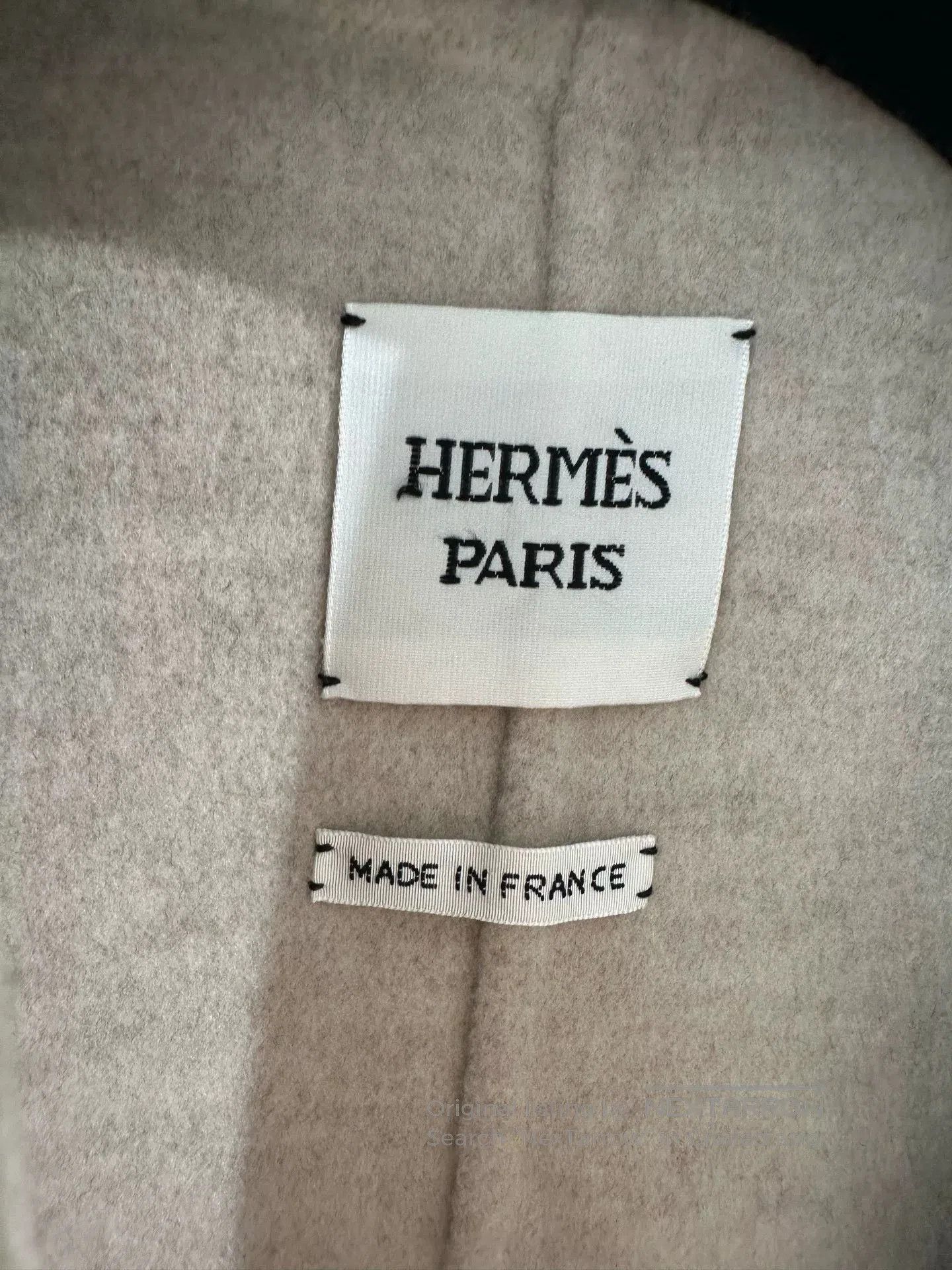 Hermes Hermes Oatmeal Cashmere Navy Coat. Size US S / EU 44-46 / 1 - 3 Thumbnail