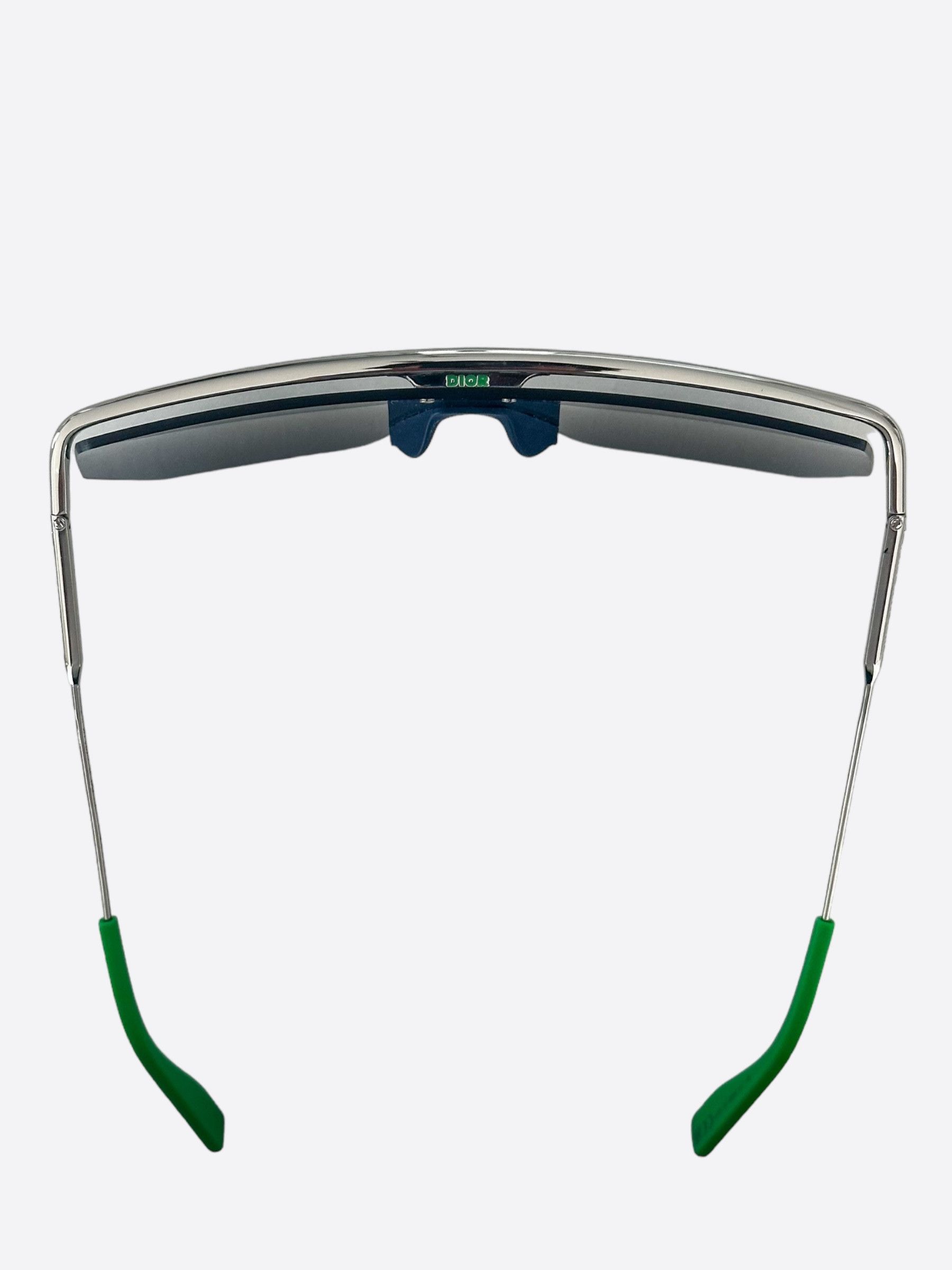 Dior Dior Blue Oblique Shield Sunglasses Size ONE SIZE - 5 Thumbnail
