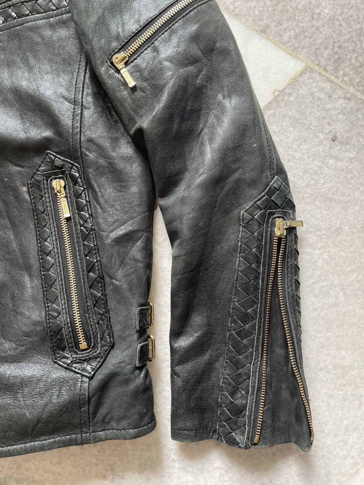 If Six Was Nine 90s Abahouse Ifsixwasnine Leather Rider Jacket 97 Size US S / EU 44-46 / 1 - 11 Thumbnail