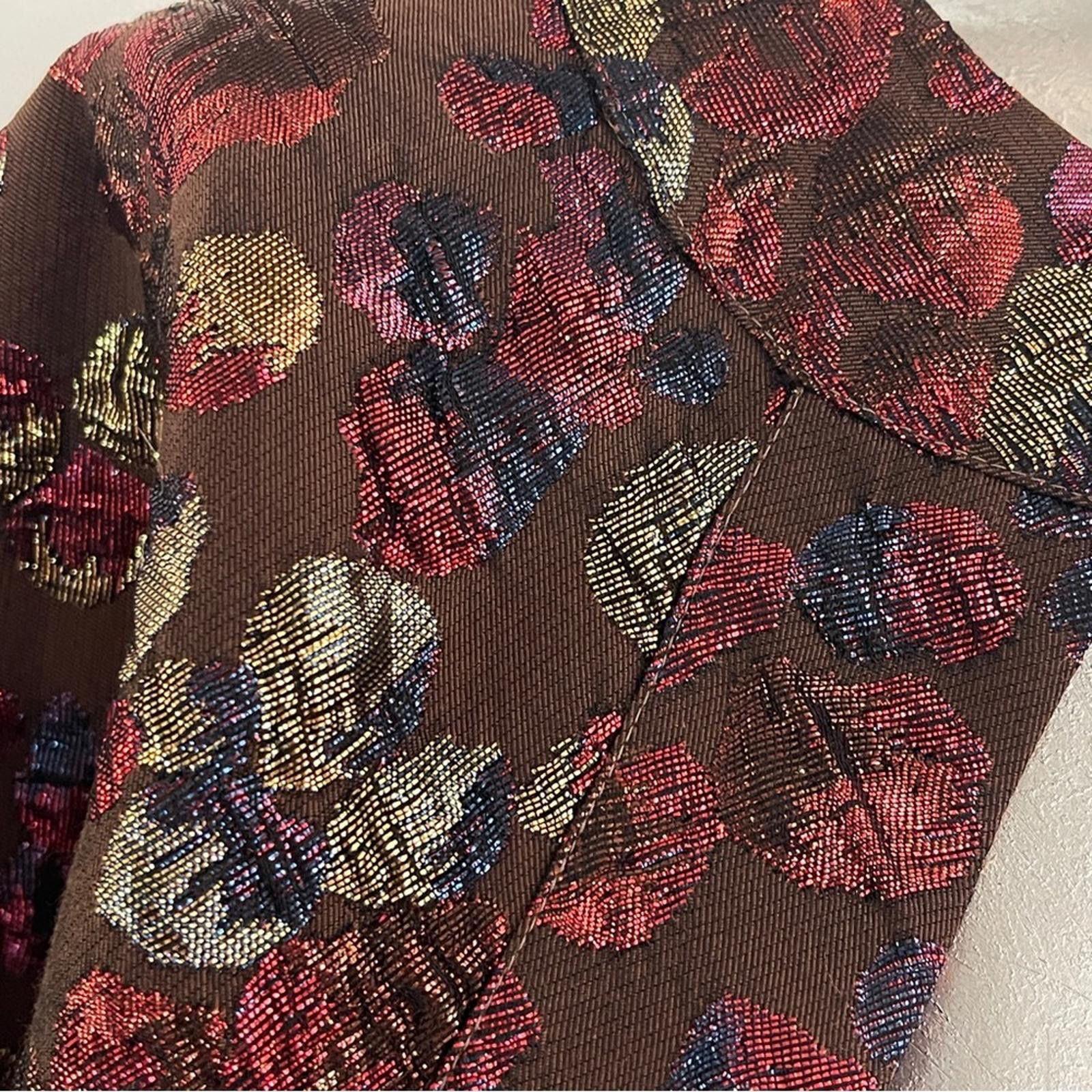 NBDN Nobrandedon Elegant Floral Patterned Shoulder Cape Size M / US 6-8 / IT 42-44 - 6 Thumbnail