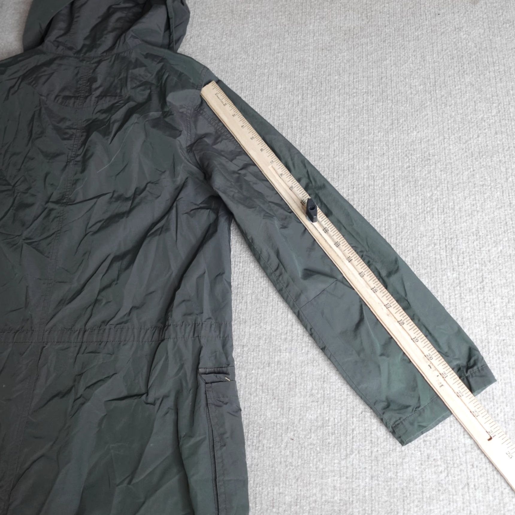 Eileen Fisher Eileen Fisher Womens Jacket Trench Coat S Green Rain Jacket Size S / US 4 / IT 40 - 6 Thumbnail