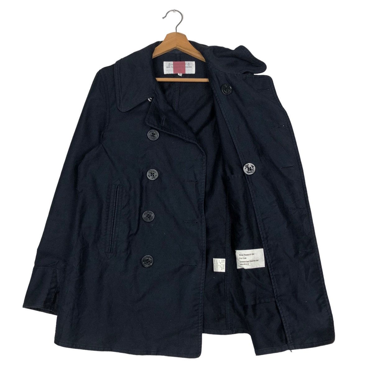 General Research 🔥Vintage Pea Coats Jacket Naval Clothing Factory Research Size US M / EU 48-50 / 2 - 11 Thumbnail
