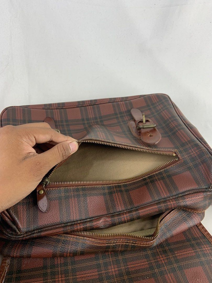 Polo Ralph Lauren Vintage Polo Ralph Lauren Tartan Plaid Messenger Bag Size ONE SIZE - 7 Thumbnail