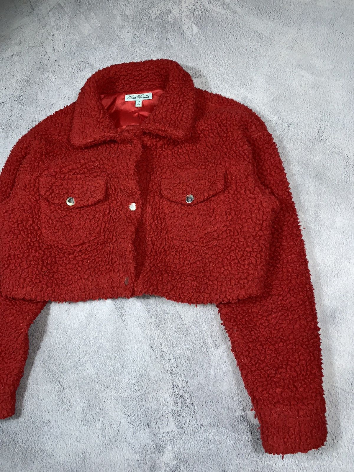 Japanese Brand × Vintage Vintage Y2K deep pile Teddy cropped jacket Japanese Size M / US 6-8 / IT 42-44 - 3 Thumbnail