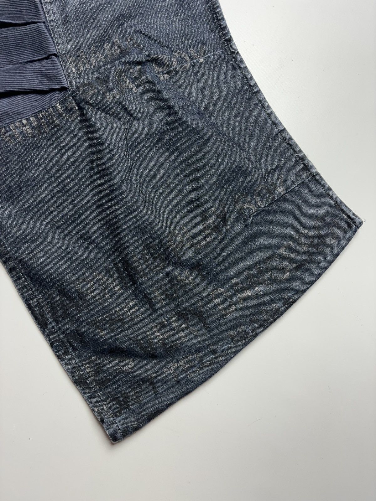 Japanese Brand × Vintage VINTAGE PRINTED PLAYBOY PLEATED MINI AVANT GARDE DENIM SKIRT Size 27" / US 4 / IT 40 - 5 Thumbnail