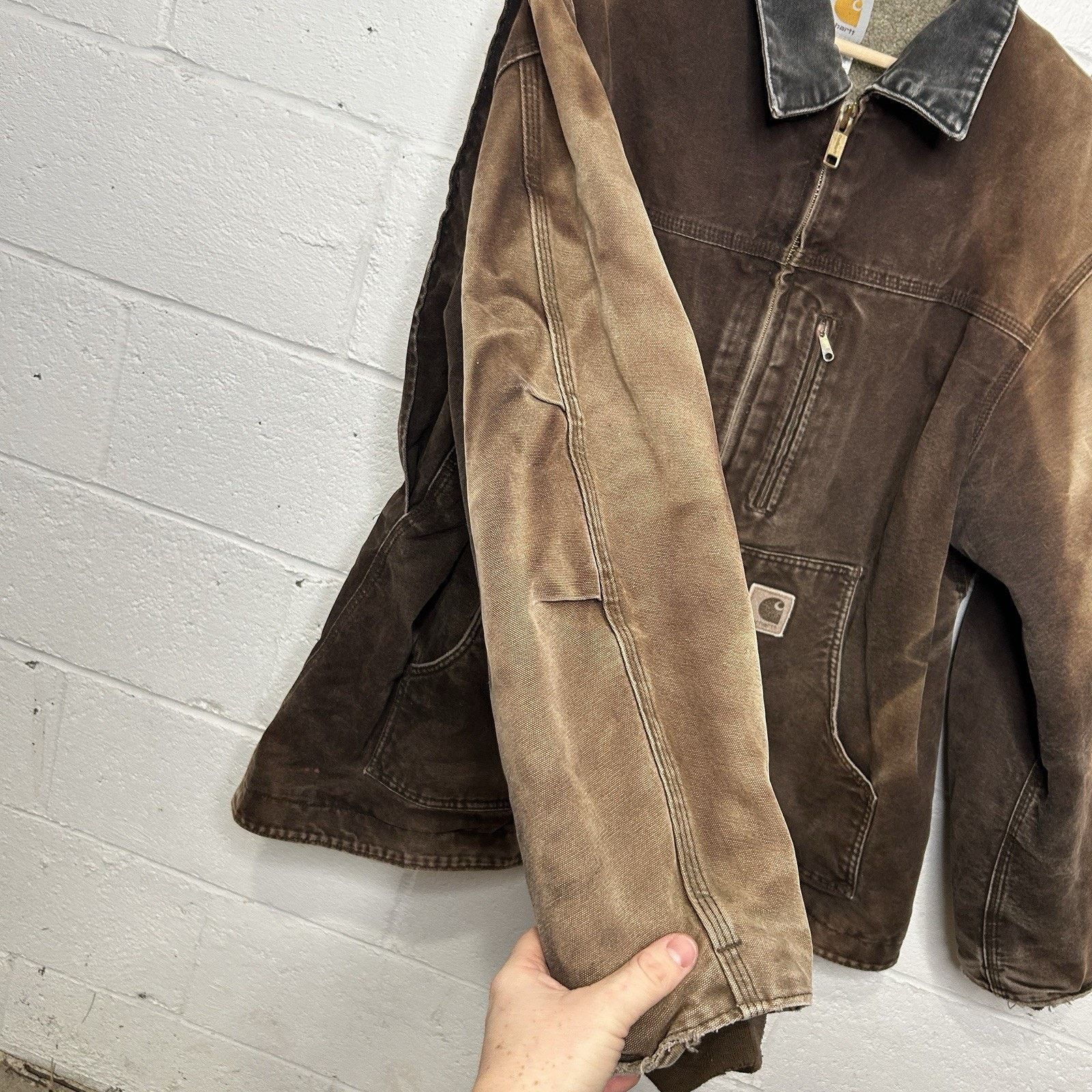 Carhartt Vintage Carhartt Sherpa-Lined Ridge Jacket “Dark Brown” C61 Size US XL / EU 56 / 4 - 9 Thumbnail