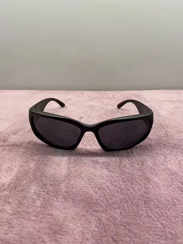 Japanese Brand × Vintage Vintage Silver Chrome Y2K glasses Sunglasses cyber rave punk Size ONE SIZE - 3 Thumbnail
