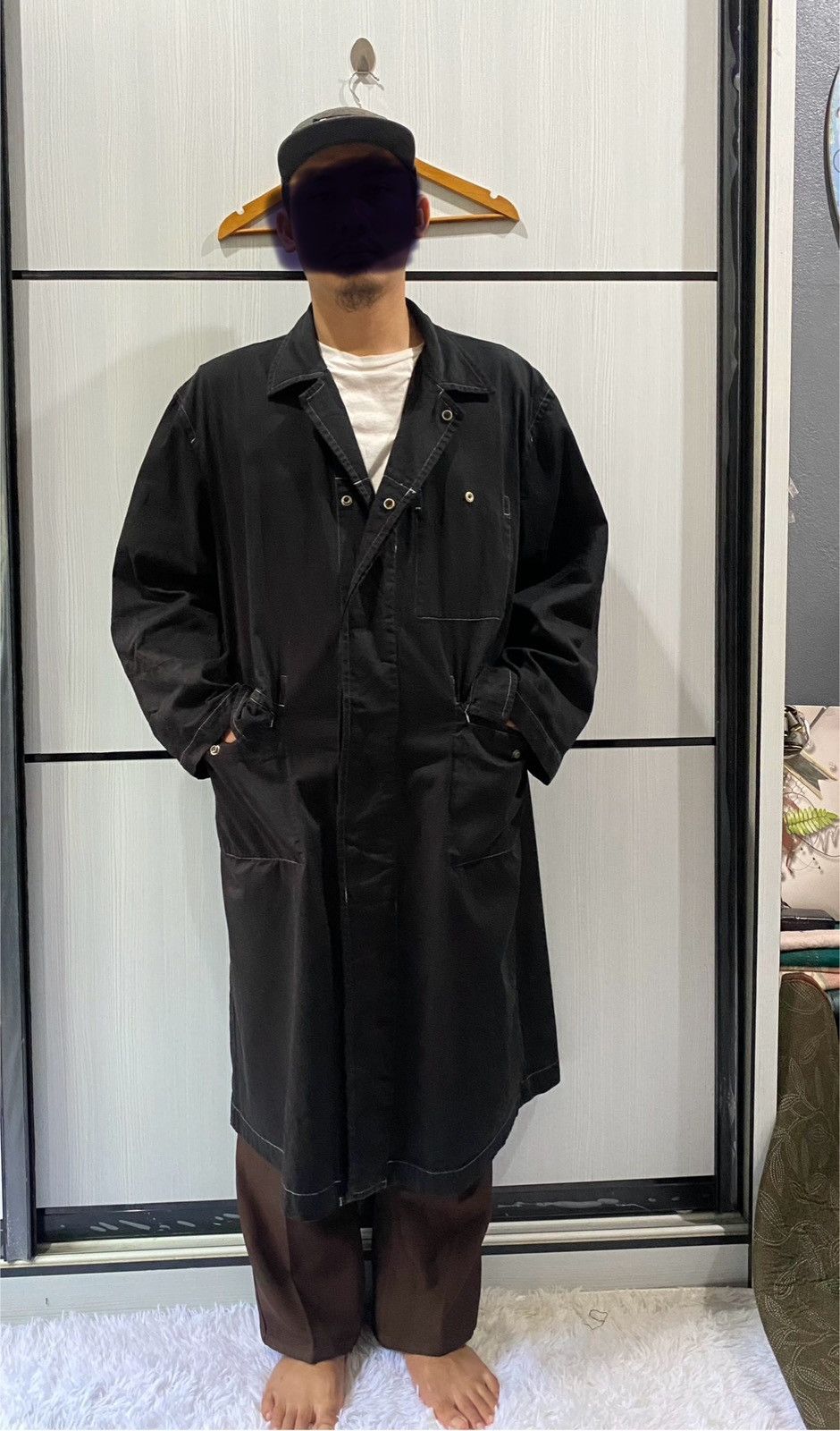 Comme des Garcons Vintage Comme des Garcons Oversized Coated Coat Long Jacket Size US M / EU 48-50 / 2 - 17 Thumbnail