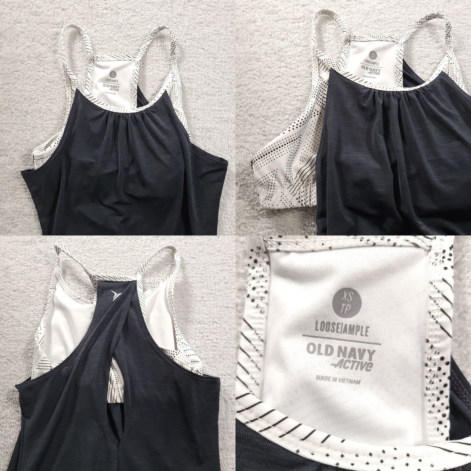 Old Navy Old Navy Active Racerback Sport Bra Tank Top Shirt Gray Womens XS Size XS / US 0-2 / IT 36-38 - 8 Thumbnail