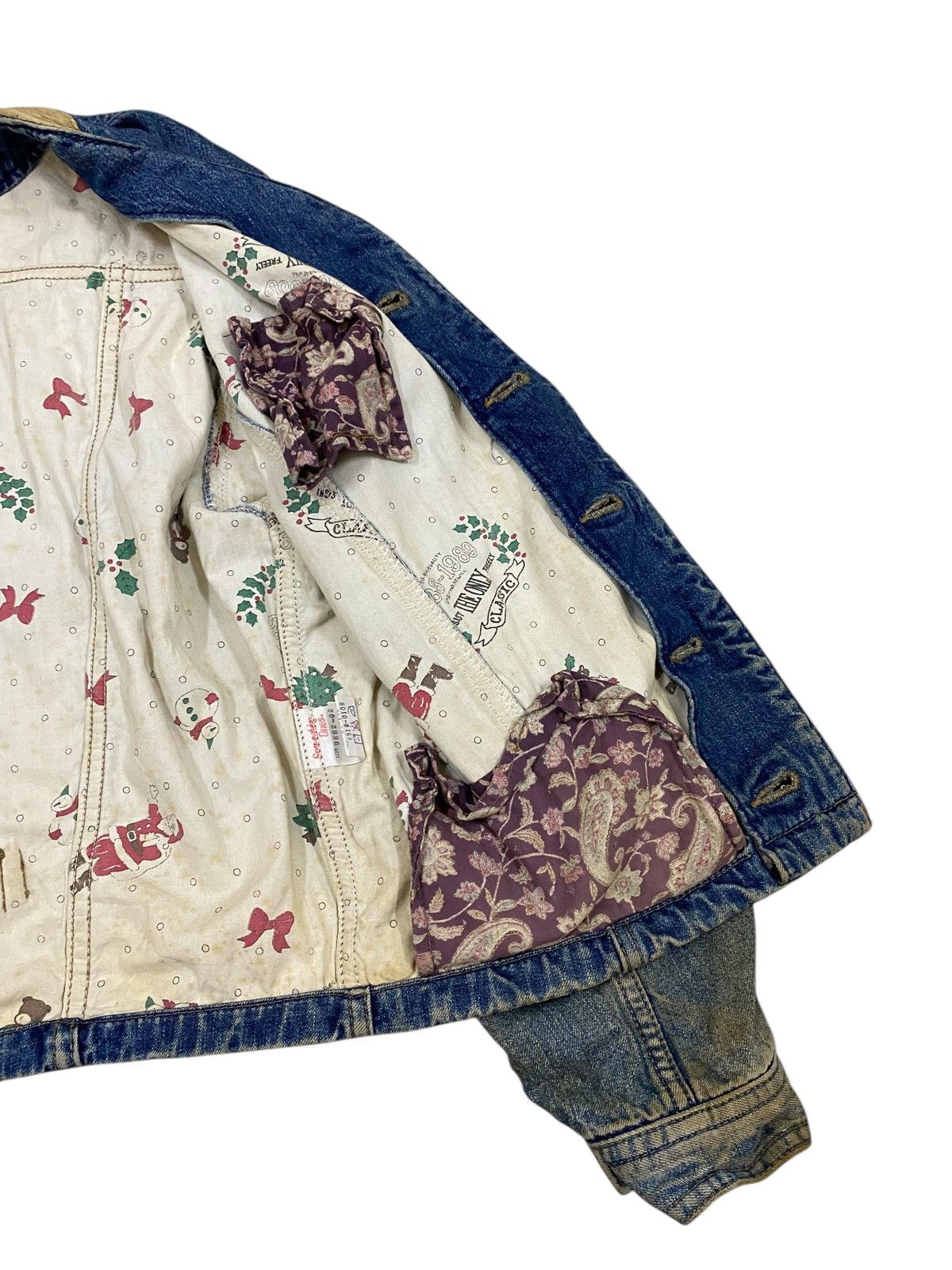 Edwin × Vintage Vtg 80s Edwin Denim Jacket Size M / US 6-8 / IT 42-44 - 6 Thumbnail