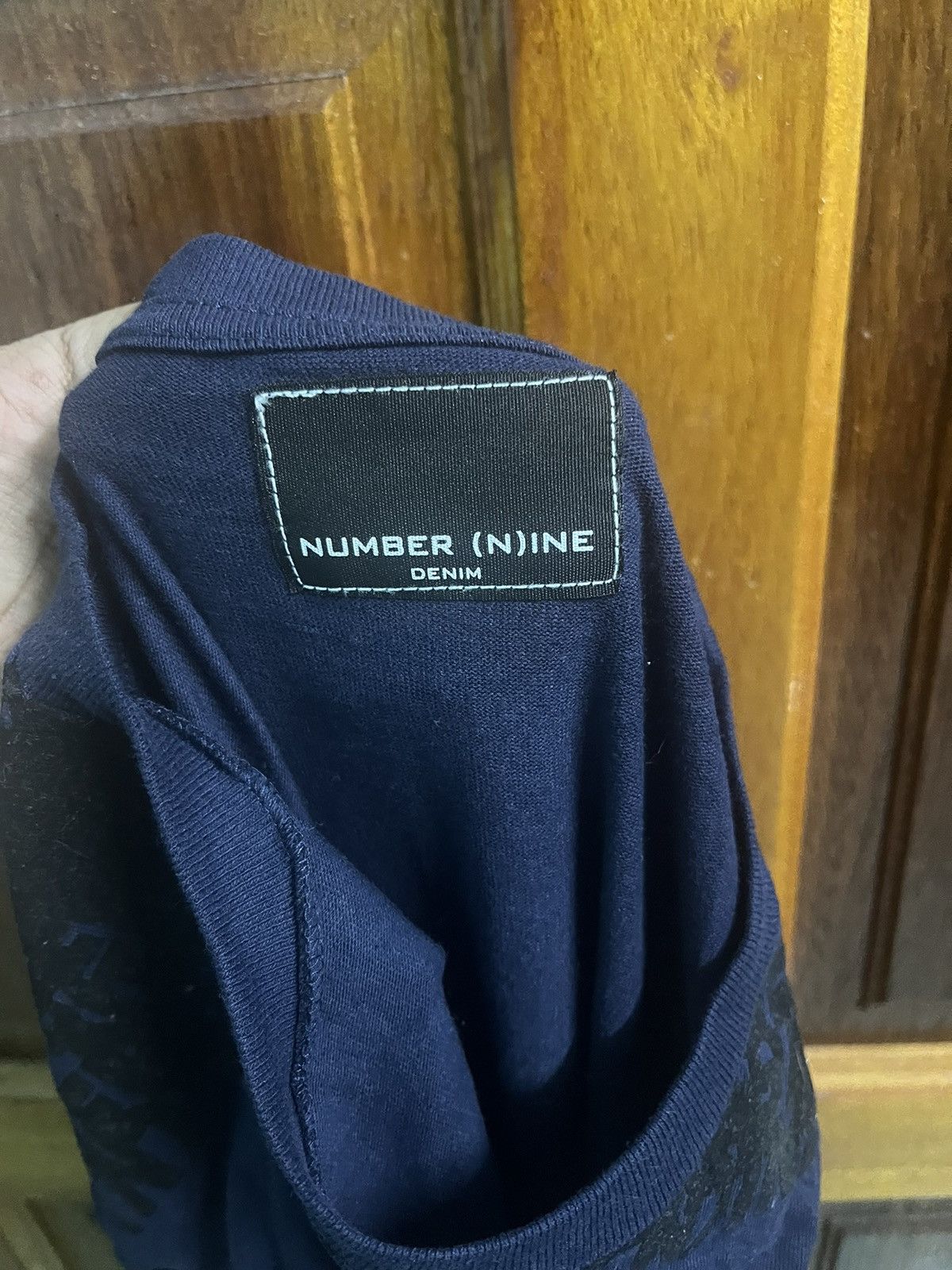 Japanese Brand × Number (N)ine Number (N) Nine Denim T Shirt Size US L / EU 52-54 / 3 - 7 Thumbnail