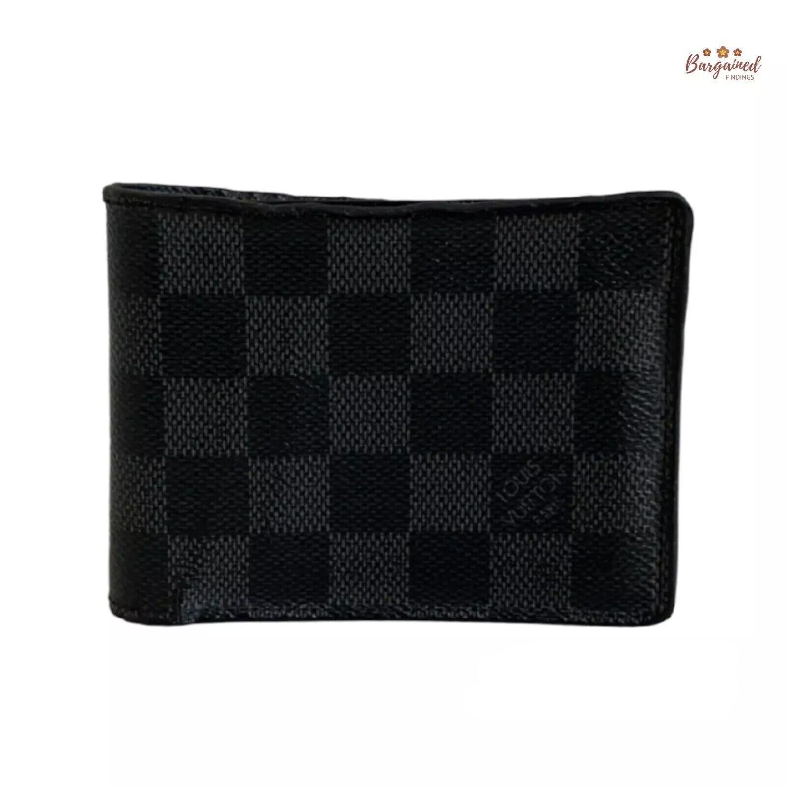 【無料郵送/関税込/正規品】 Louis Vuitton Multiple Wallet Gre Louis Vuitton Louis Vuitton Gray Damier Graphite Leather