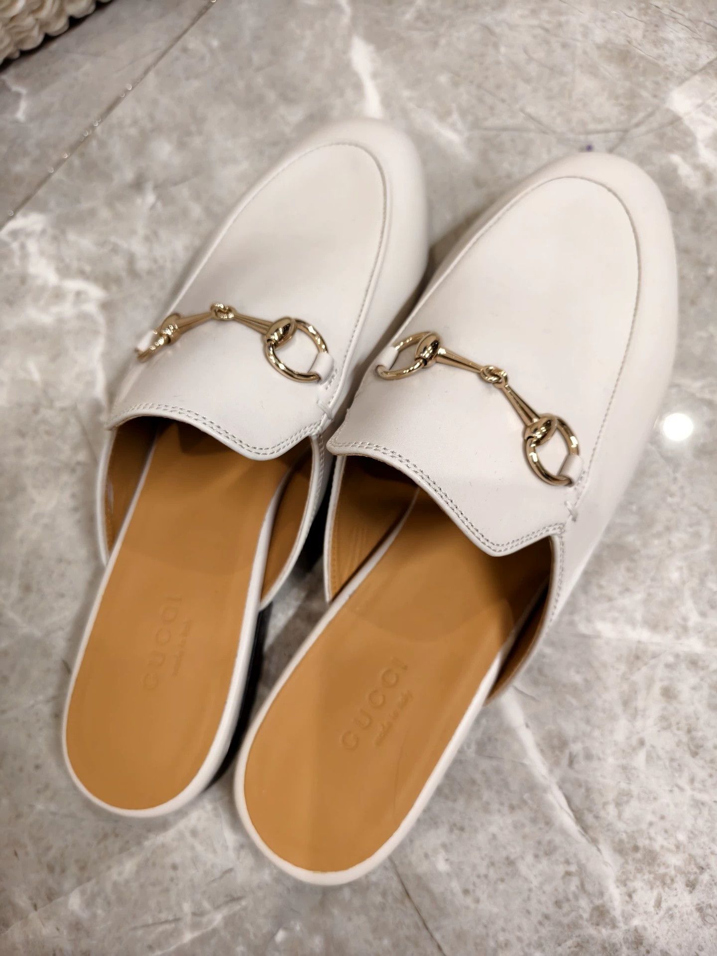 Gucci Gucci Classic Slippers Beige 38 (Fits 37-37.5) New Size US 7.5 / IT 37.5 - 3 Thumbnail